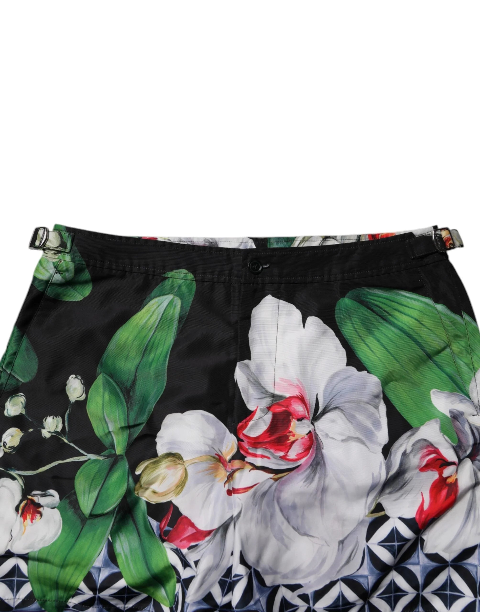 Dolce & Gabbana Multicolor Floral Polyester Men Bermuda Shorts - IT48 | M