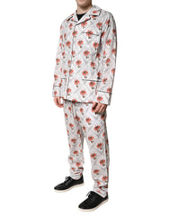 Dolce & Gabbana Multicolor Floral Print Cotton Pajama Set Sleepwear - Pajamas