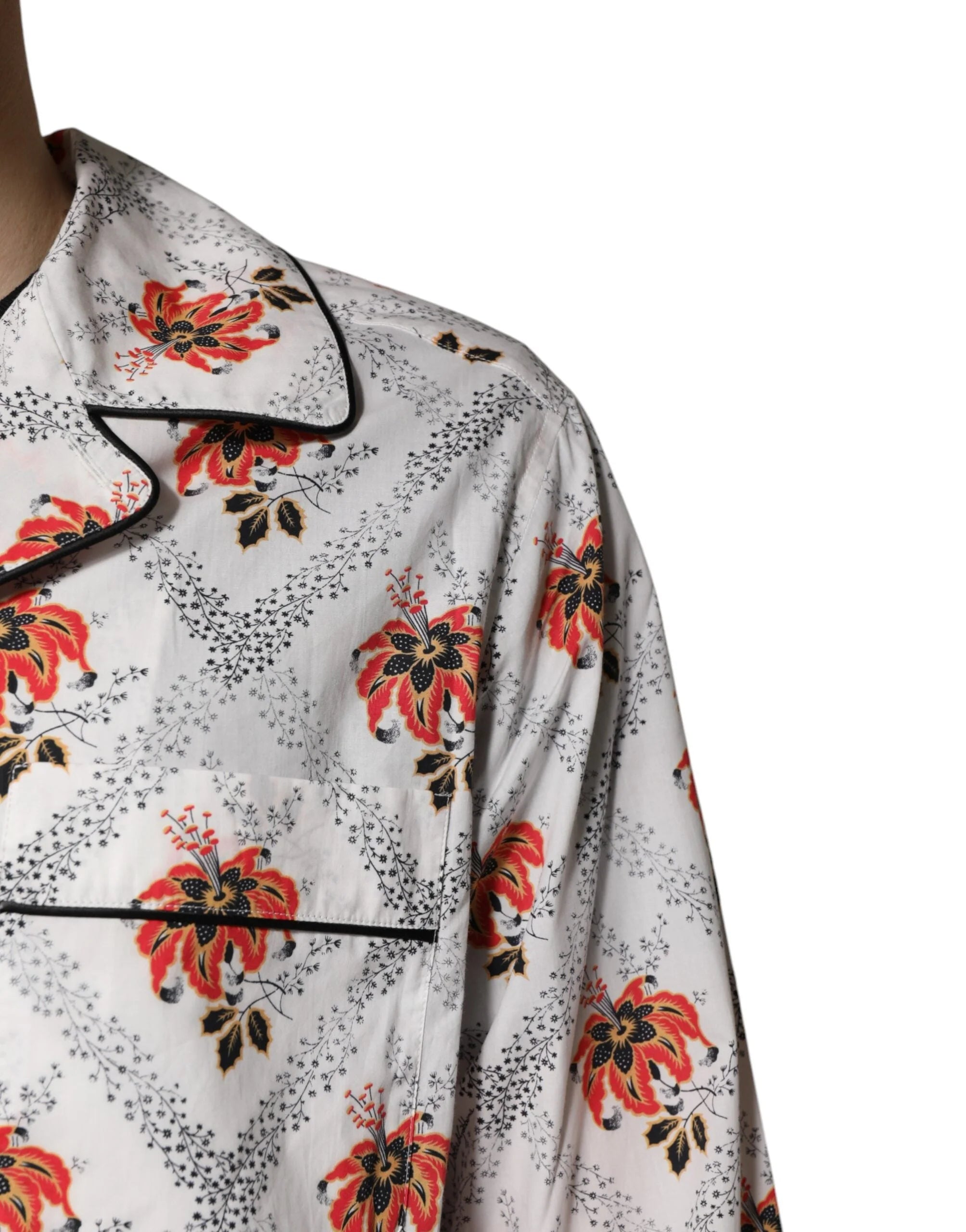 Dolce & Gabbana Multicolor Floral Print Cotton Pajama Set Sleepwear - Pajamas