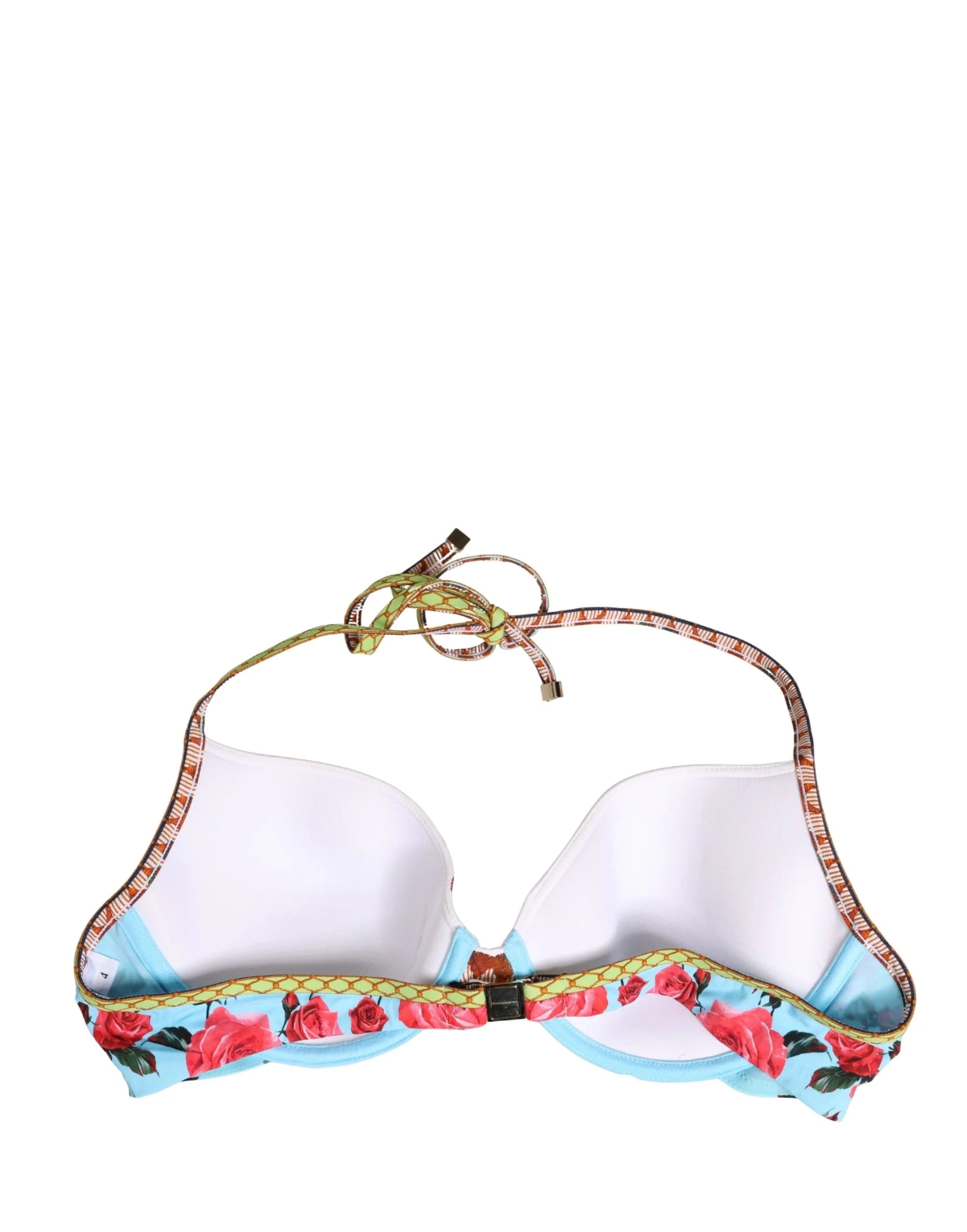 Dolce & Gabbana Πολύχρωμο Μπικίνι με Λουλούδια και Δέσιμο στο Λαιμό - IT4 | L