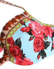 Dolce & Gabbana Πολύχρωμο Μπικίνι με Λουλούδια και Δέσιμο στο Λαιμό - IT4 | L
