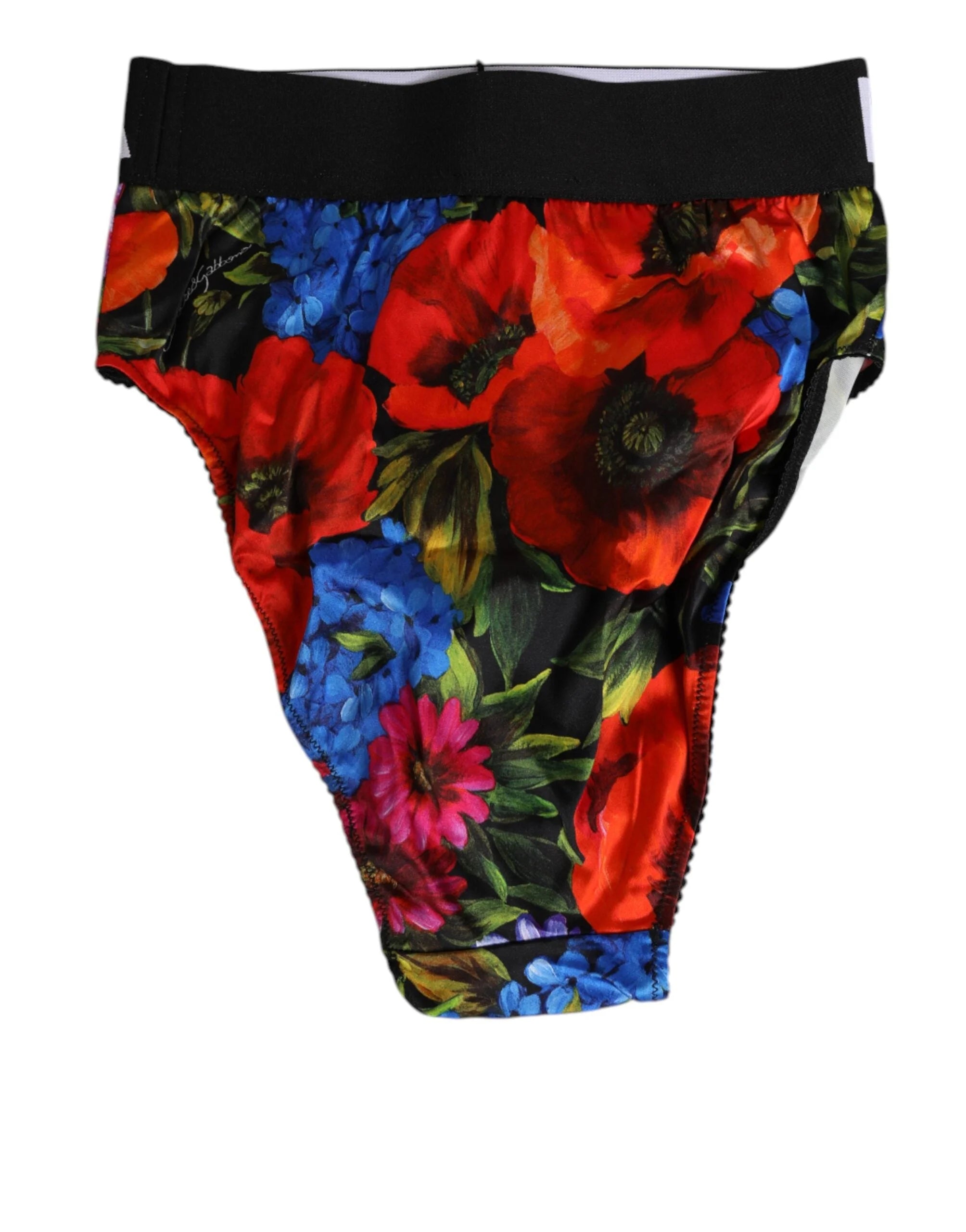 Dolce & Gabbana Multicolor Floral Print High Waist Panty Underwear - IT3 | M - Briefs
