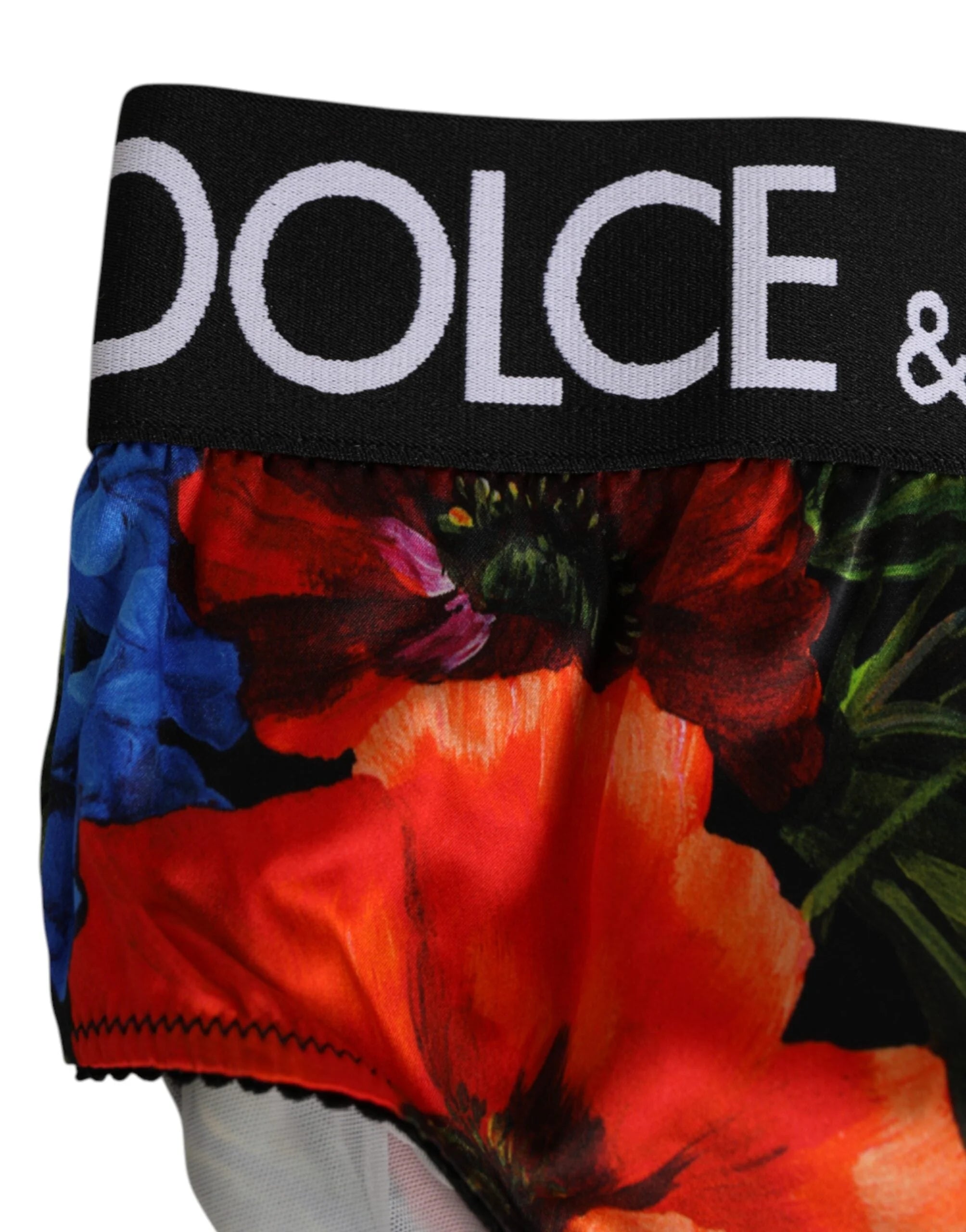 Dolce & Gabbana Multicolor Floral Print High Waist Panty Underwear - IT3 | M - Briefs