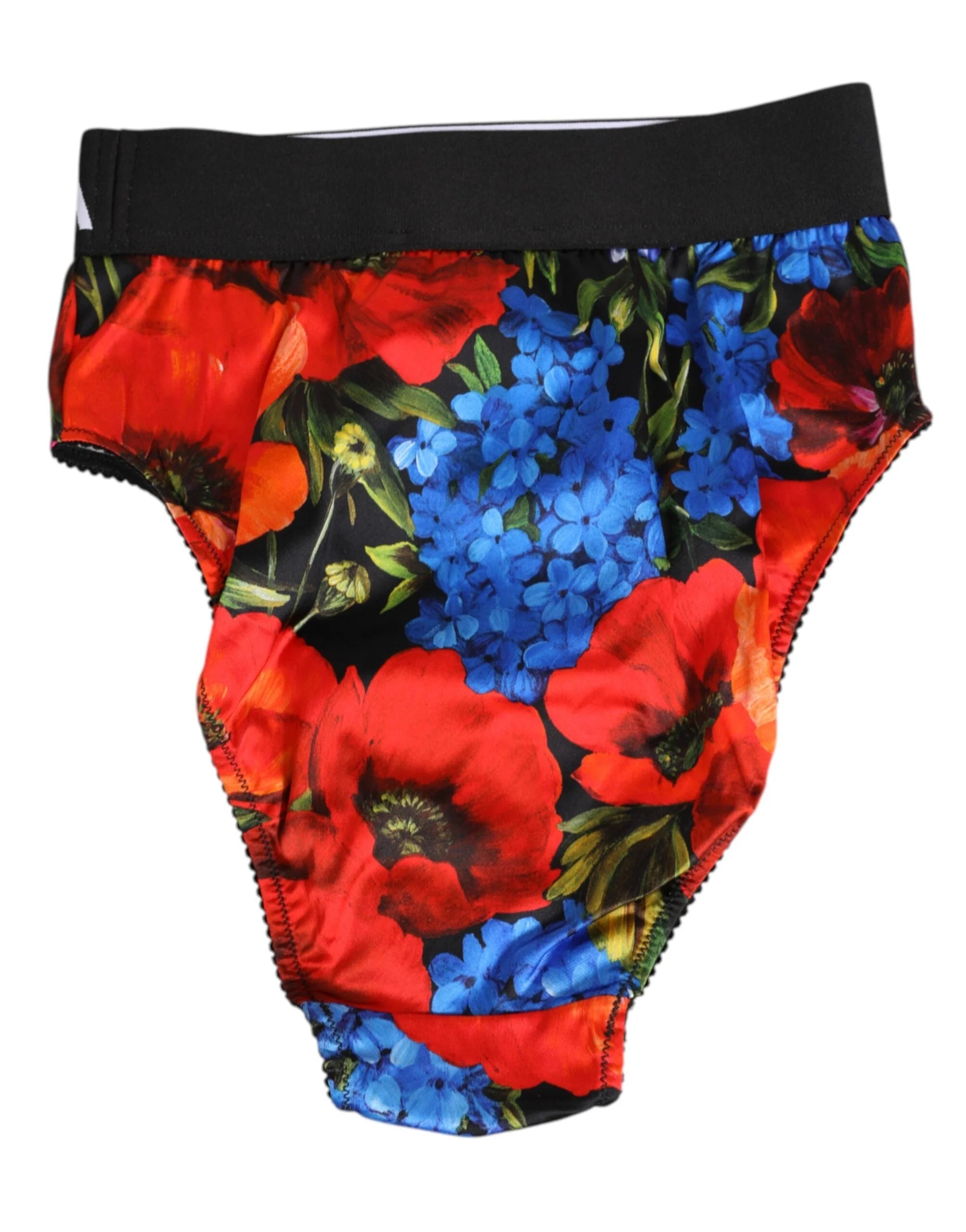 Dolce & Gabbana Multicolor Floral Print High Waist Panty Underwear - Briefs