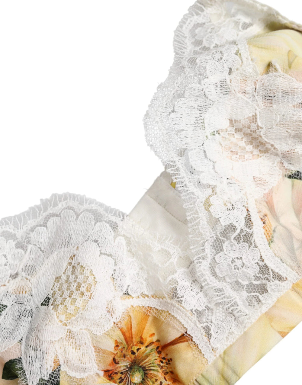 Dolce & Gabbana Multicolor Floral Print Non Wire Bra Underwear - Bras