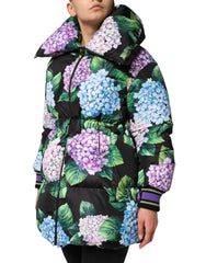 Dolce & Gabbana Multicolor Floral Print Puffer Quilted Jacket - IT40|S - Puffer Jackets