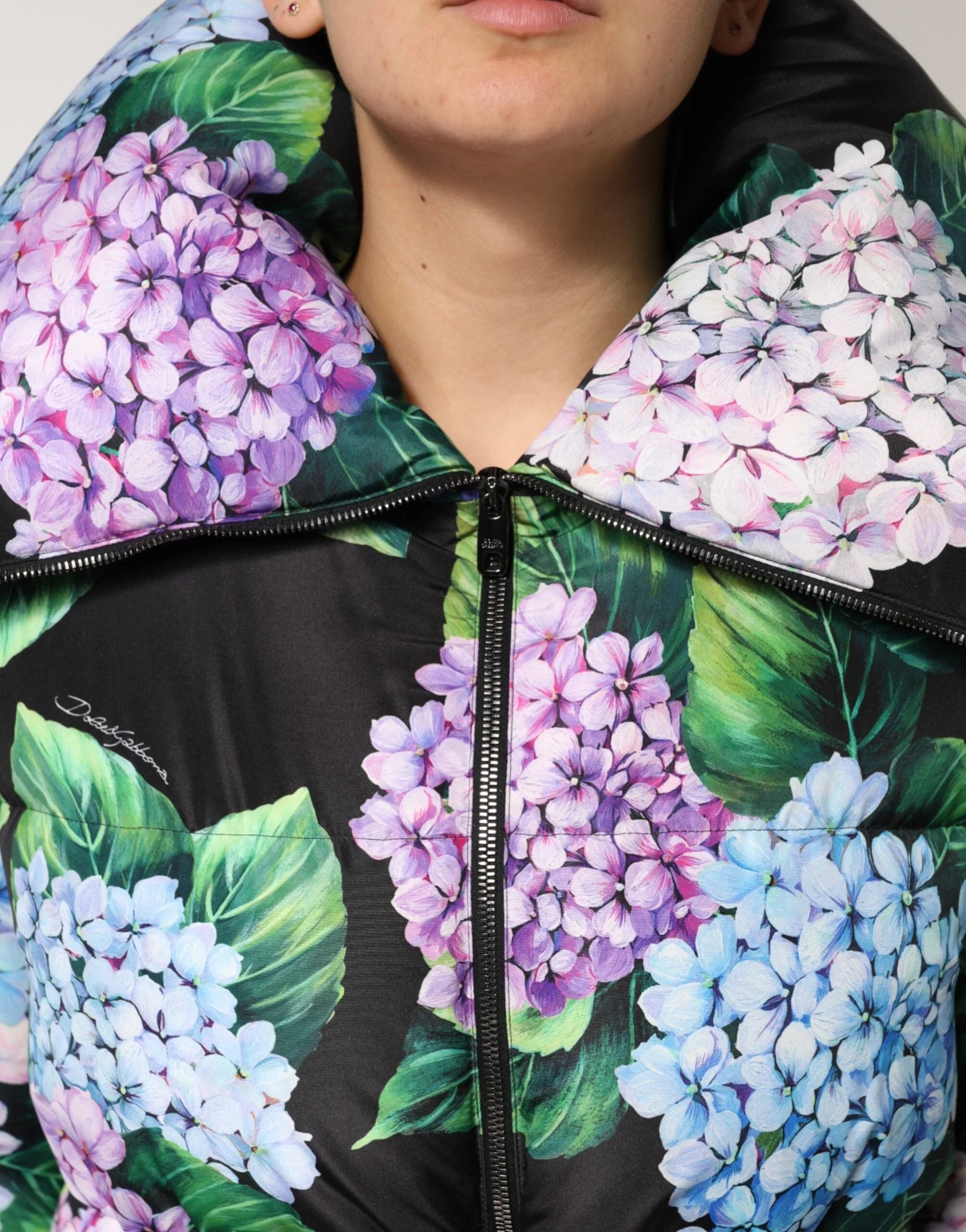 Dolce & Gabbana Multicolor Floral Print Puffer Quilted Jacket - IT40|S - Puffer Jackets