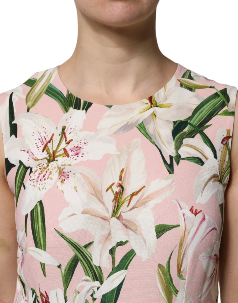 Dolce & Gabbana Multicolor Floral Print Round Neck Tank Top - IT44 | L - Tank Tops