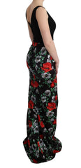 Dolce & Gabbana Multicolor Floral Print Stretch Sheath Long Dress - IT40|S - Dresses