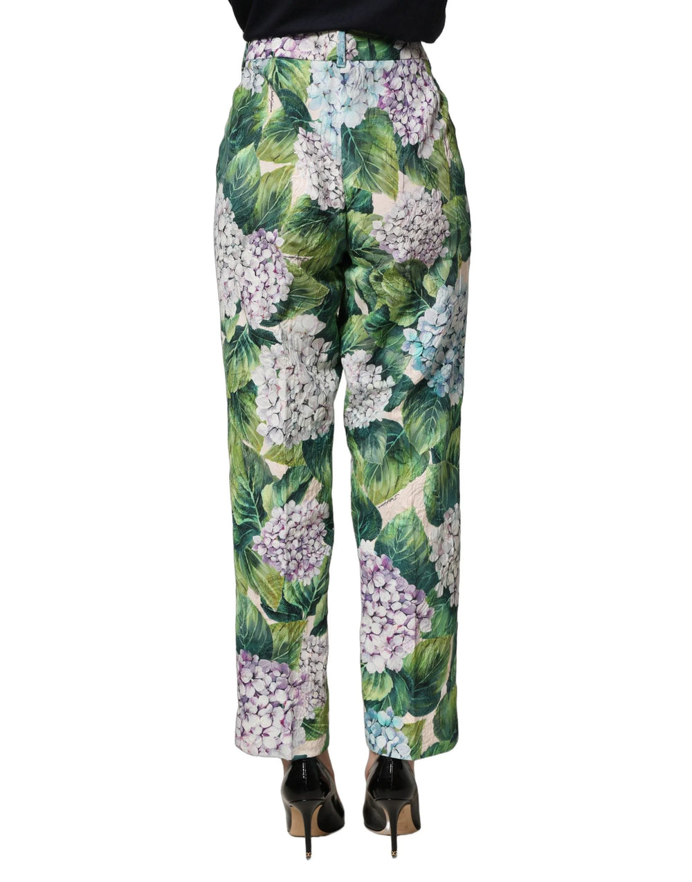 Dolce & Gabbana Multicolor Floral Print Tapered Trouser Pants - IT40|S
