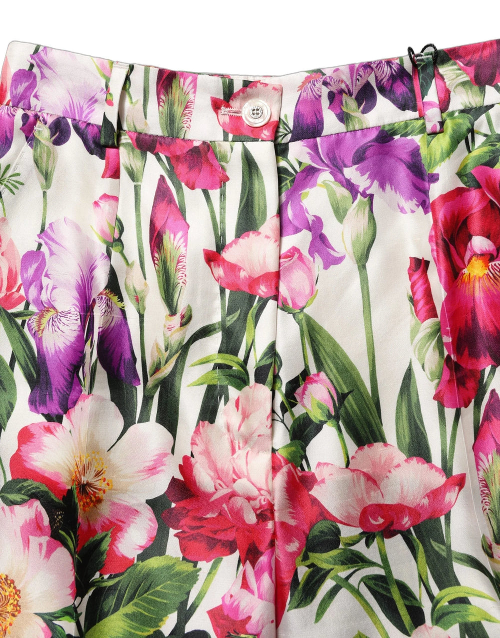 Dolce & Gabbana Multicolor Floral Print Tapered Trouser Pants - IT40|S