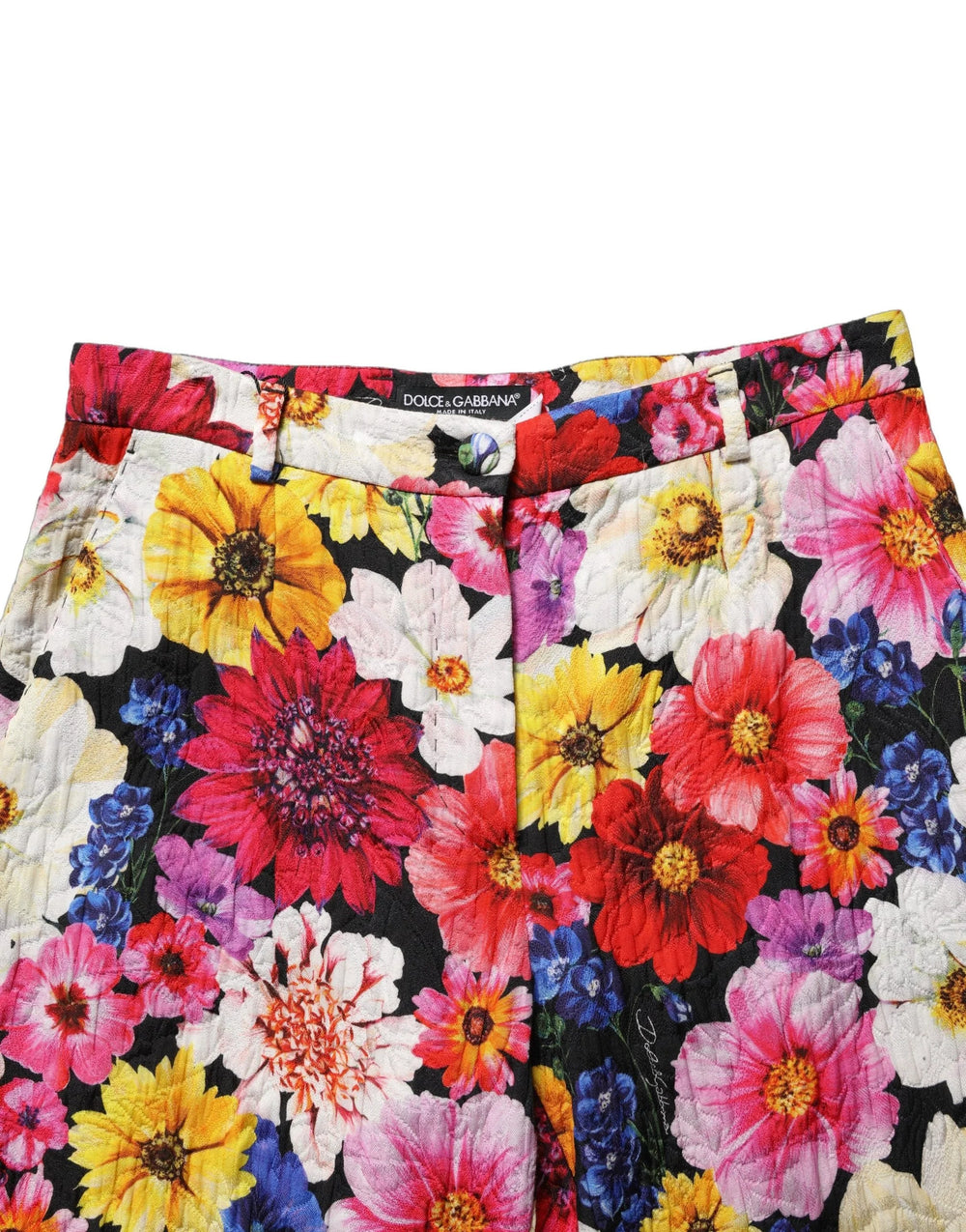 Dolce & Gabbana Multicolor Floral Print Tapered Trouser Pants - IT40|S
