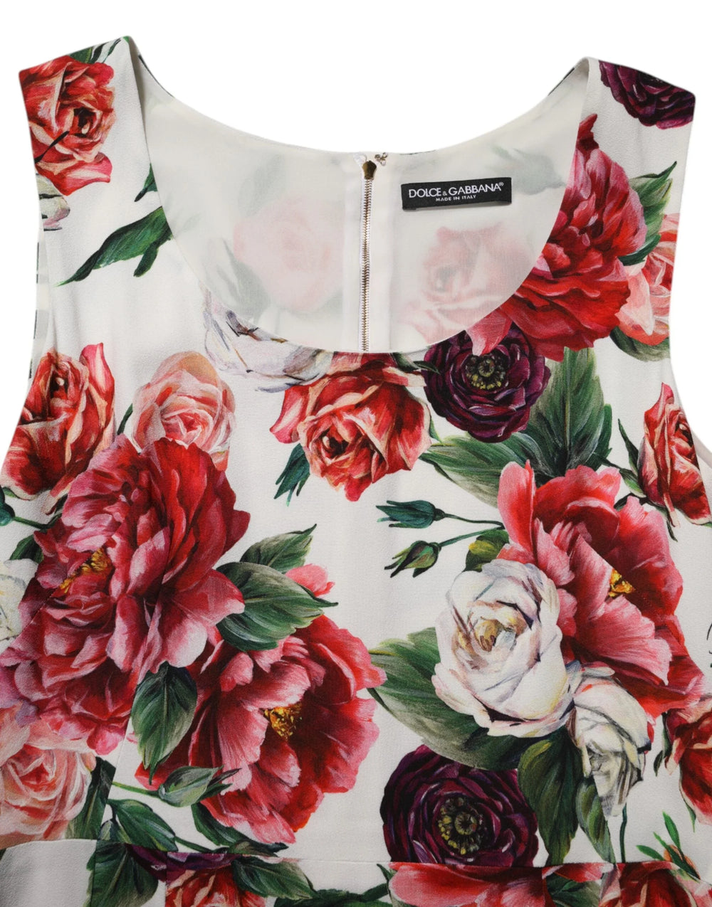 Dolce & Gabbana Multicolor Floral Print Viscose Sheath Dress - Dresses