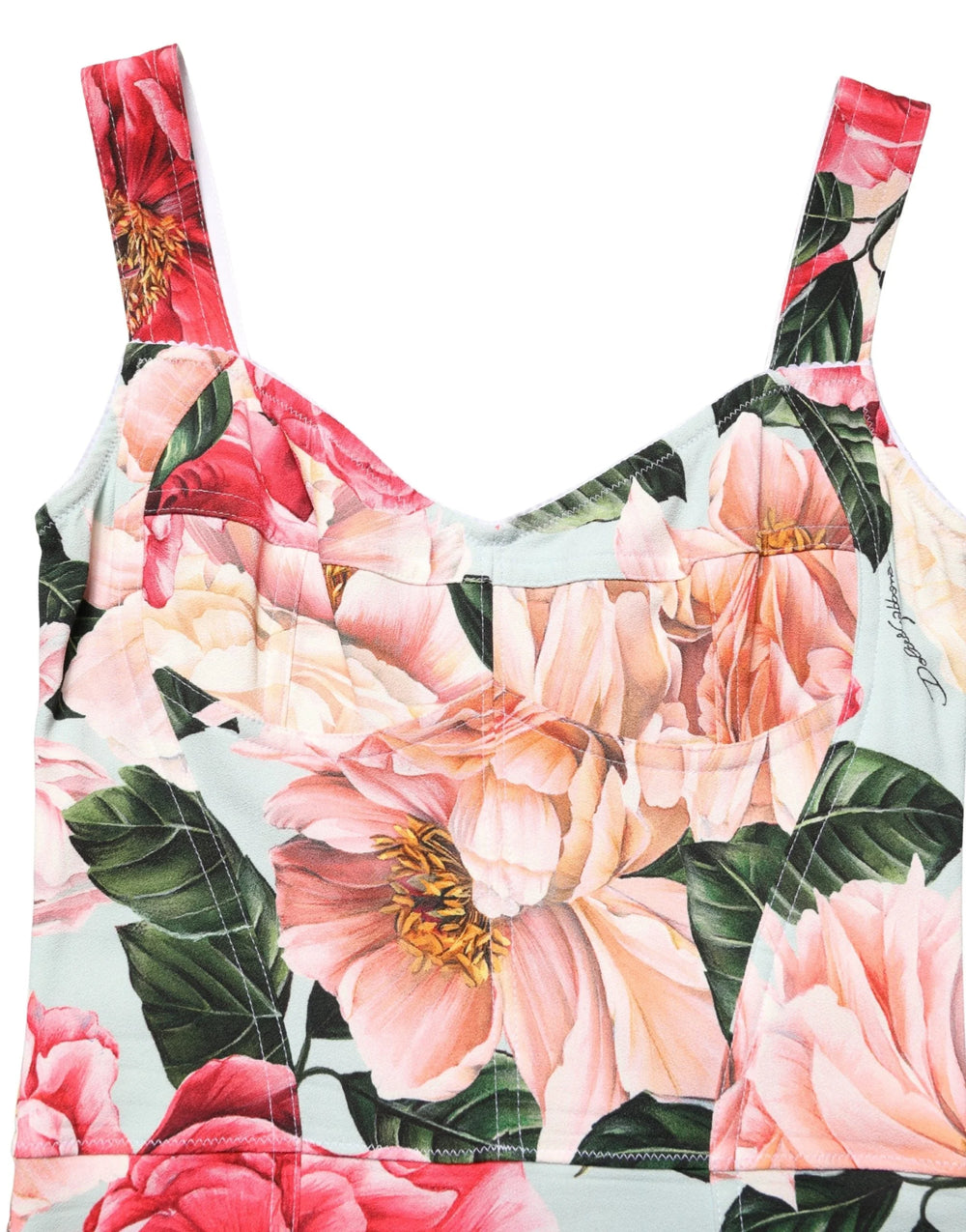 Dolce & Gabbana Multicolor Floral Print Viscose Sheath Dress - IT36|XXS