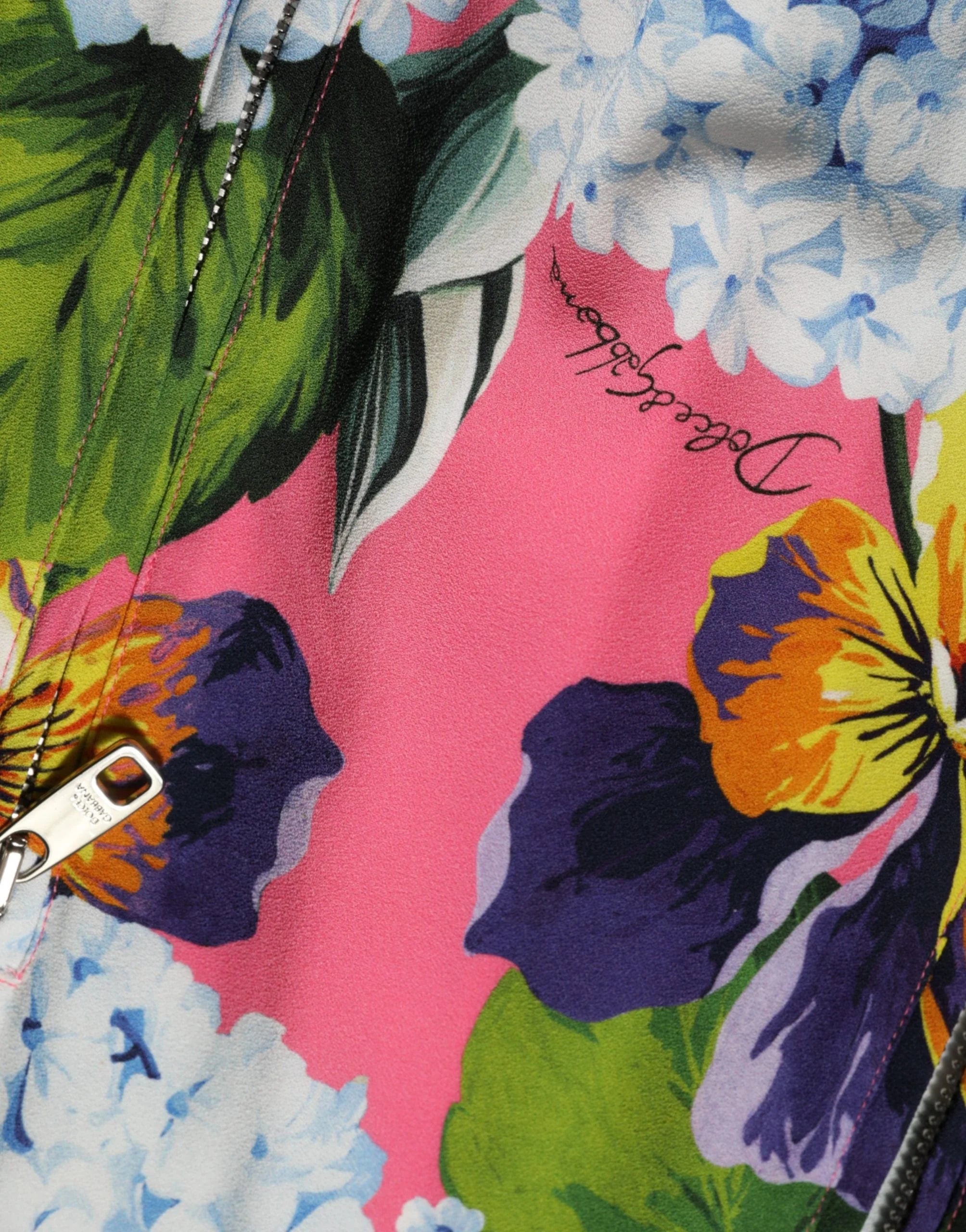 Dolce & Gabbana Multicolor Floral Print Zip Cardigan Jacket - IT36 | XS - Track Jackets