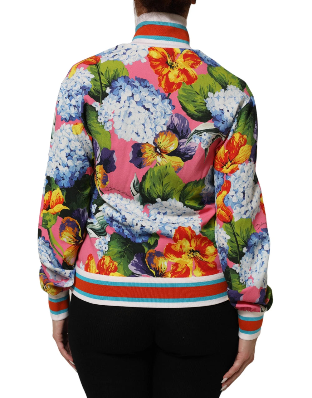 Dolce & Gabbana Multicolor Floral Print Zip Cardigan Jacket - IT36 | XS - Track Jackets