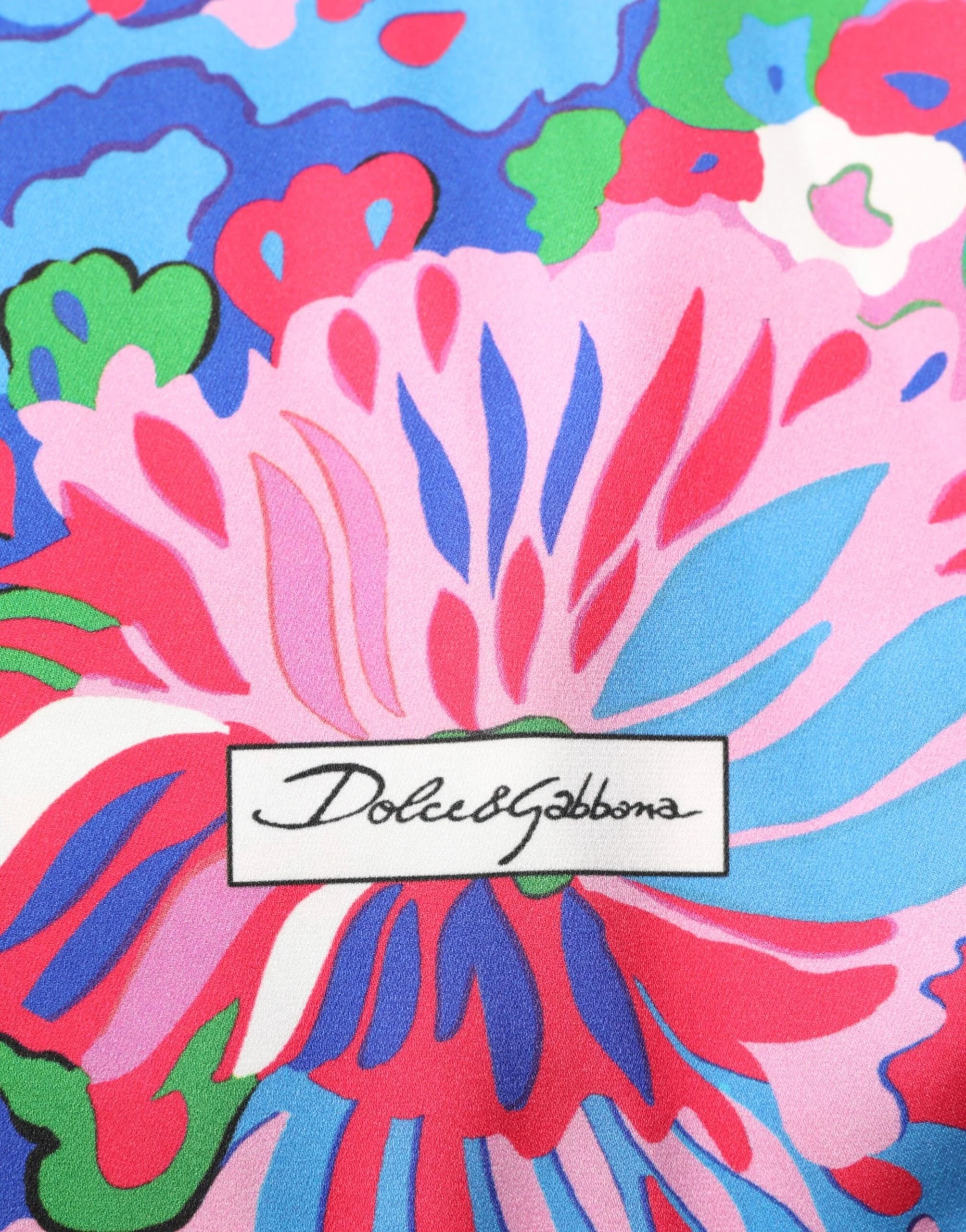 Dolce & Gabbana Multicolor Floral Printed Tunic Blouse Top - IT42|M - Tunics