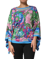 Dolce & Gabbana Multicolor Floral Printed Tunic Blouse Top - IT42|M - Tunics
