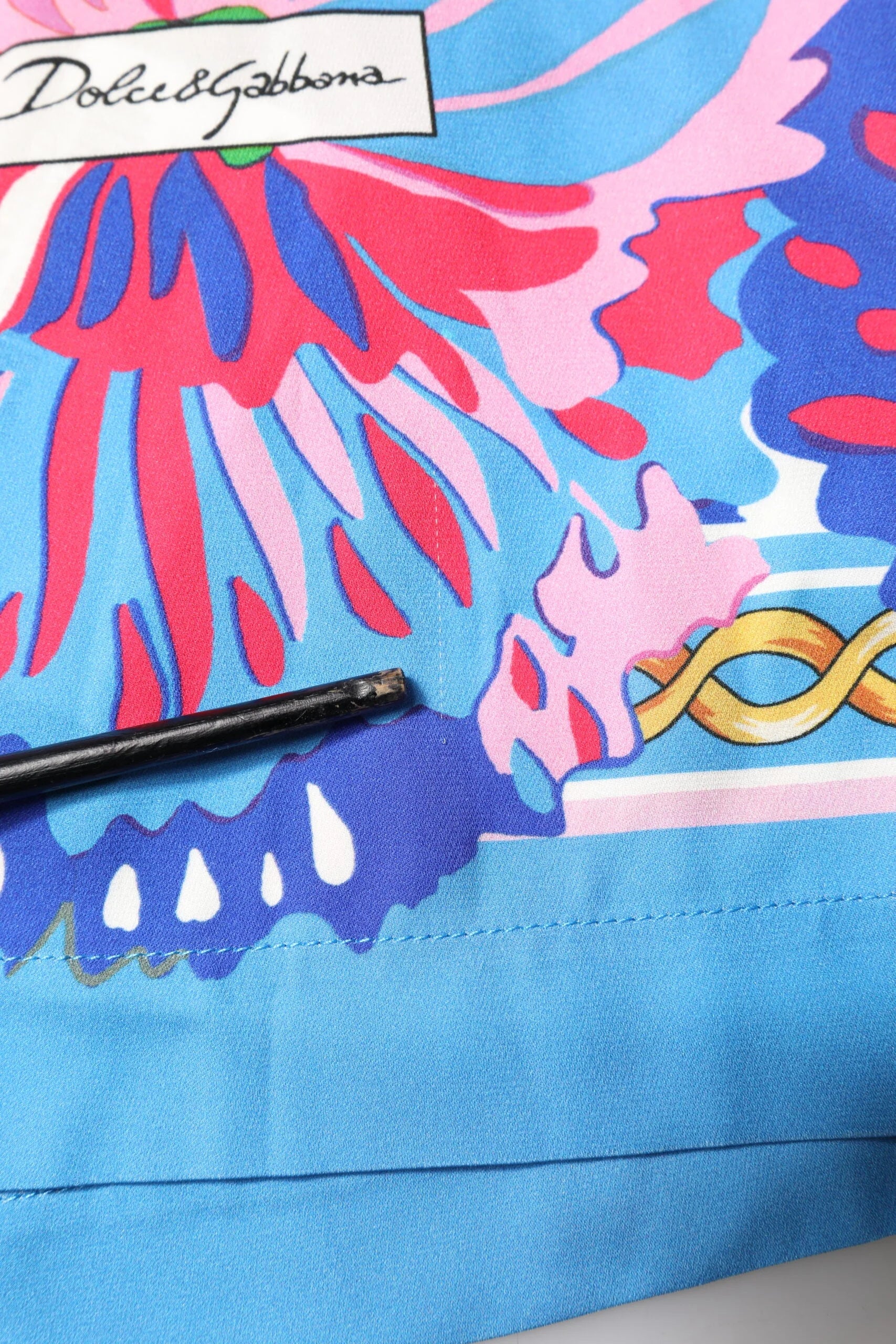 Dolce & Gabbana Multicolor Floral Printed Tunic Blouse Top - IT42|M - Tunics