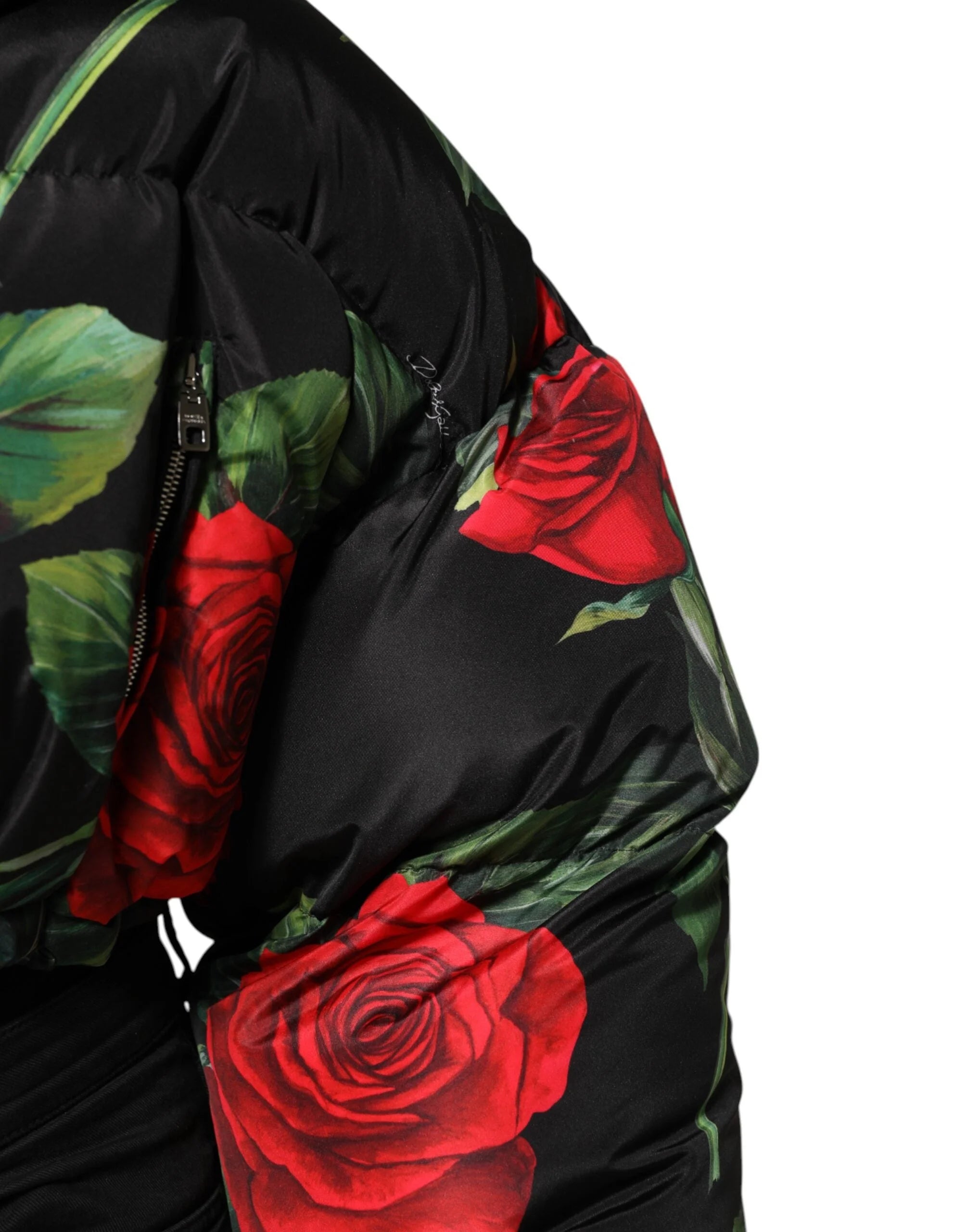 Dolce & Gabbana Multicolor Floral Puffer Coat Full Zip Jacket - IT42|M