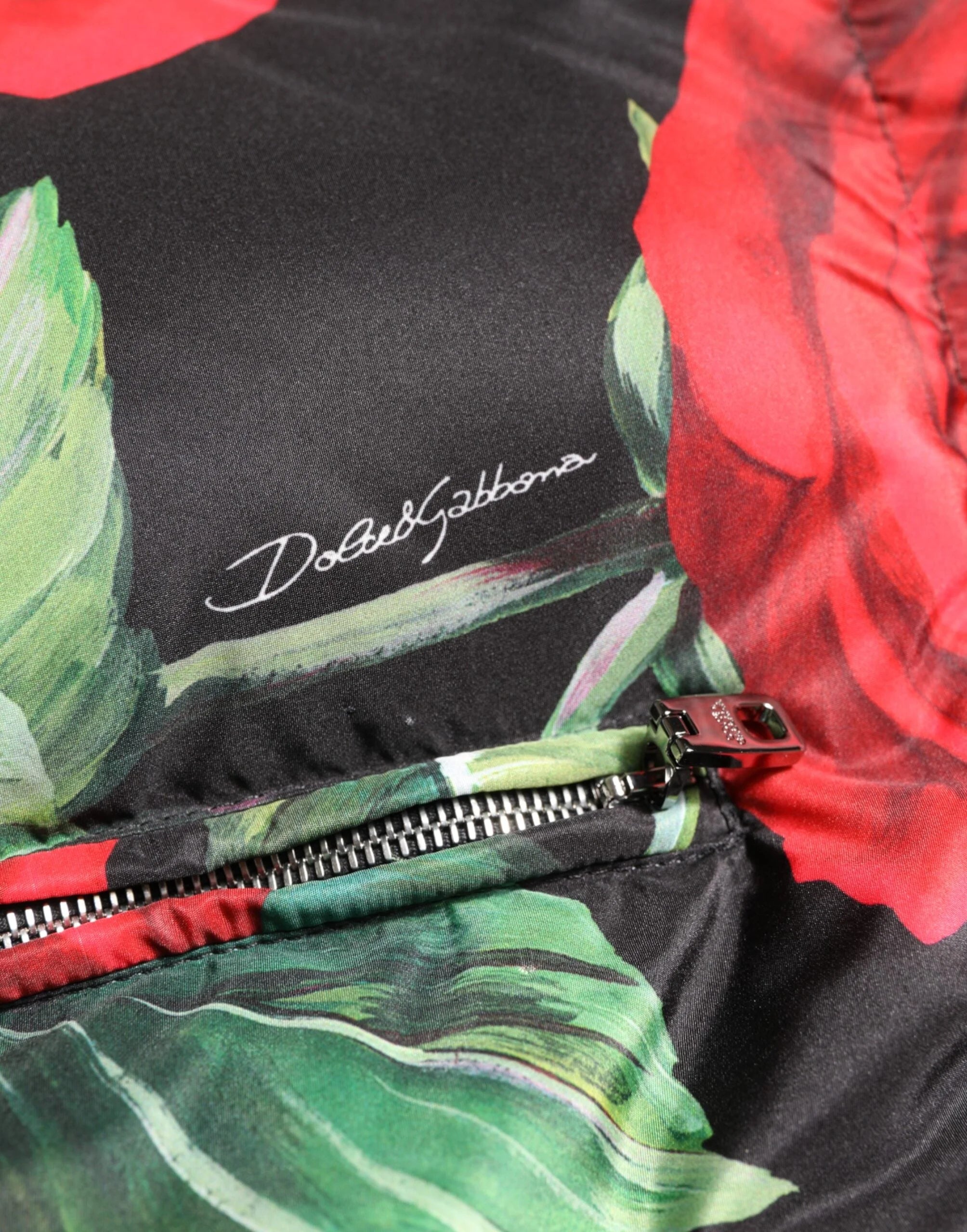 Dolce & Gabbana Multicolor Floral Puffer Coat Full Zip Jacket - IT42|M