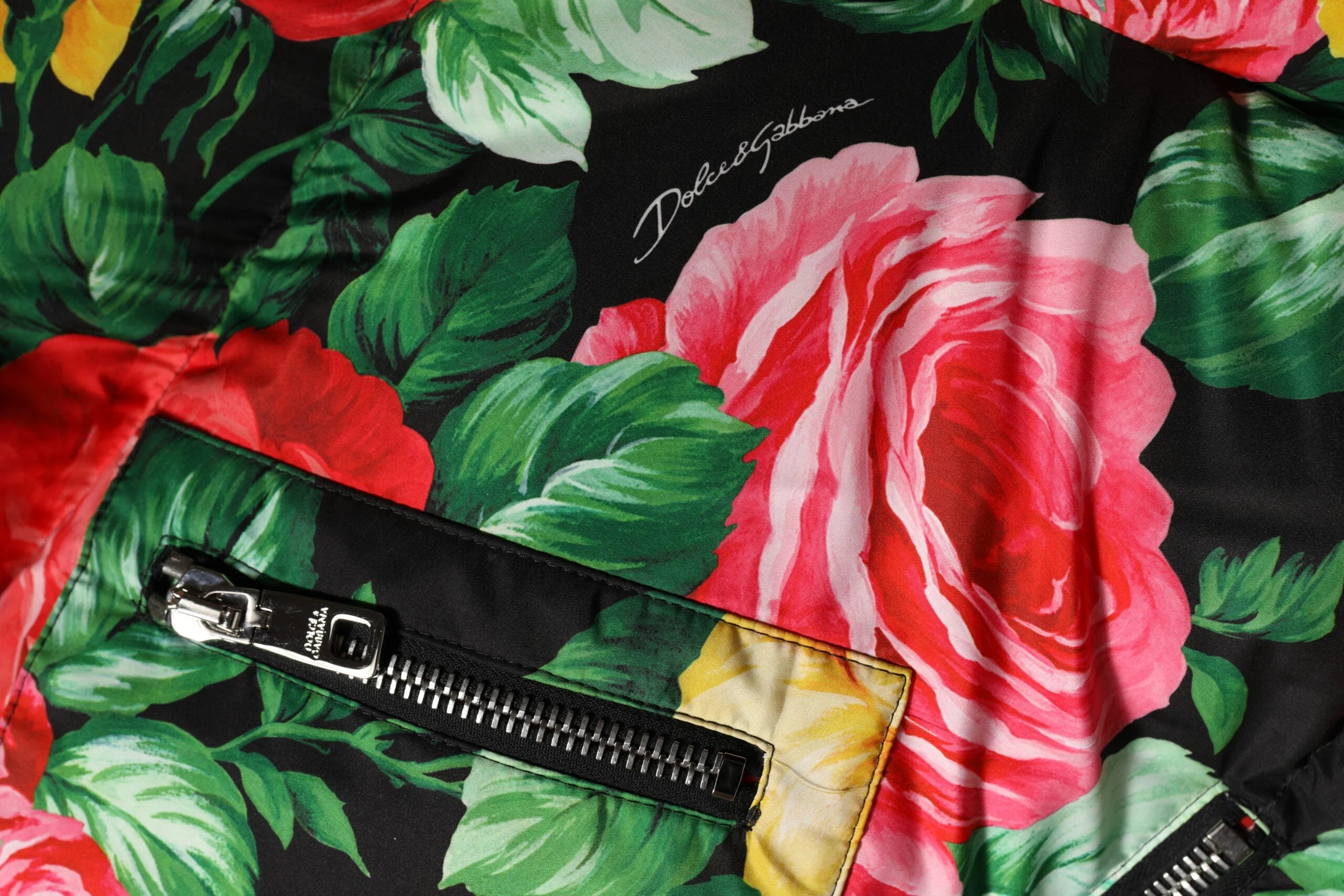 Dolce & Gabbana Multicolor Floral Puffer Hooded Jacket - IT42|M - Puffer Jackets