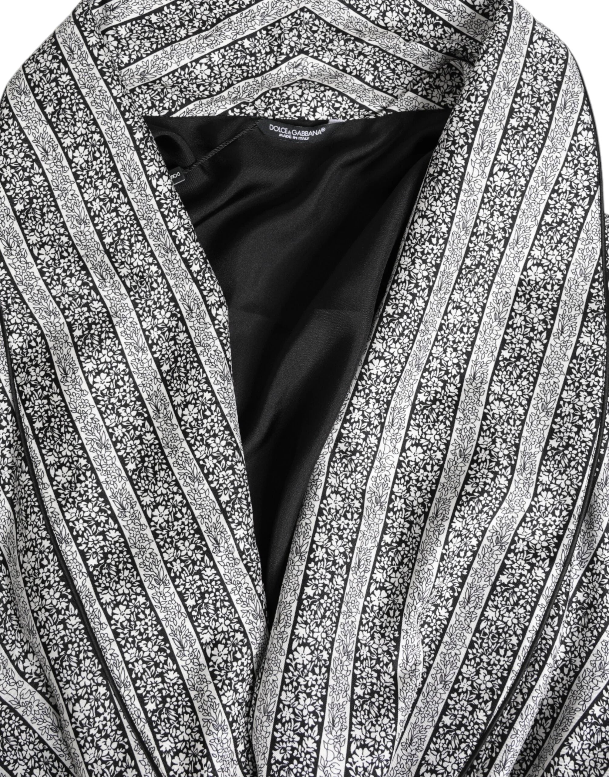 Dolce & Gabbana Multicolor Floral Robe Coat Wrap Jacket - Robes