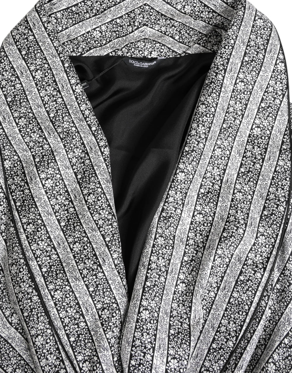 Dolce & Gabbana Multicolor Floral Robe Coat Wrap Jacket - Robes