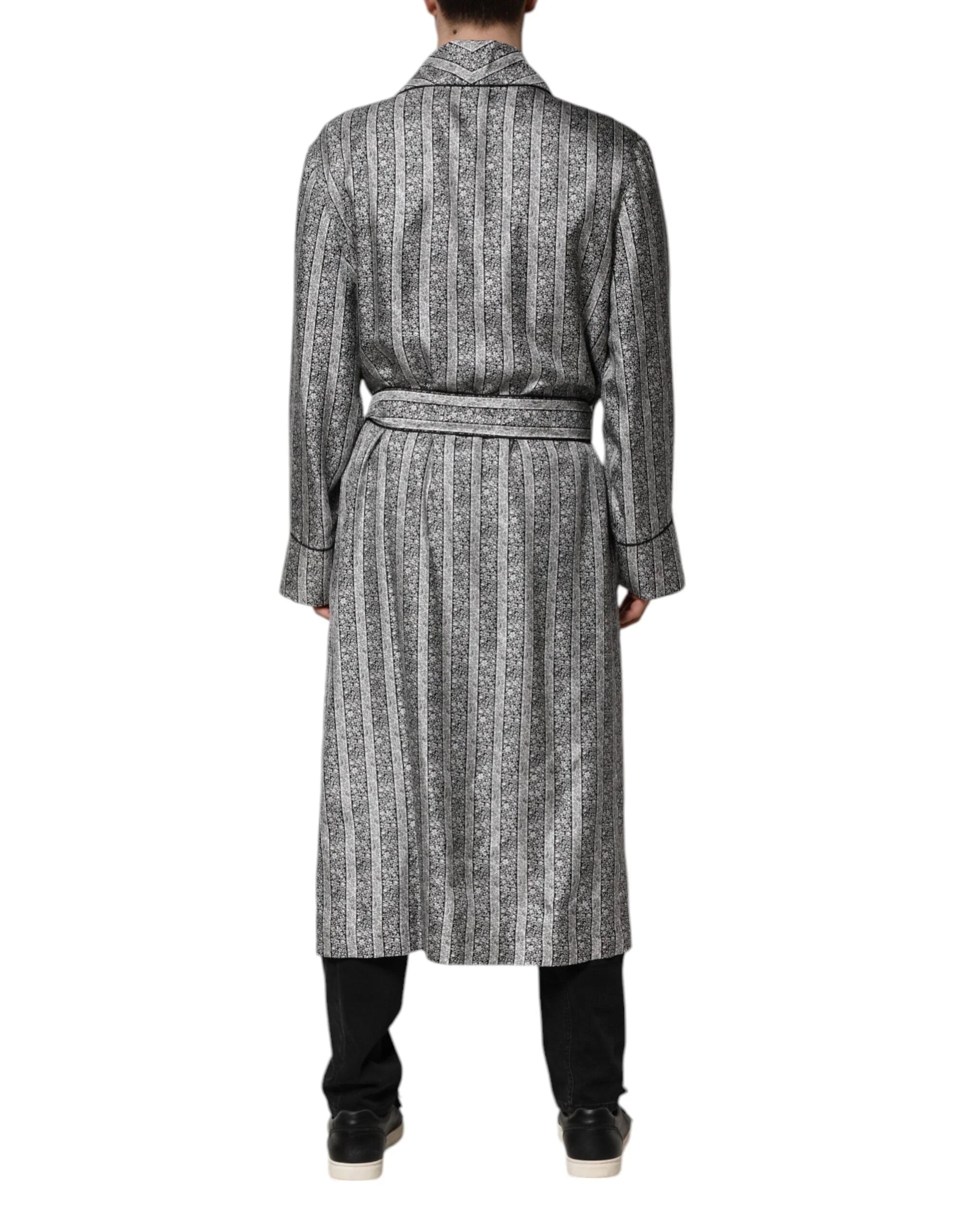 Dolce & Gabbana Multicolor Floral Robe Coat Wrap Jacket - Robes