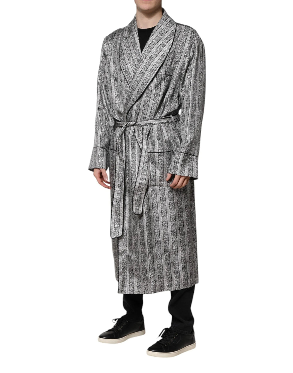 Dolce & Gabbana Multicolor Floral Robe Coat Wrap Jacket - Robes