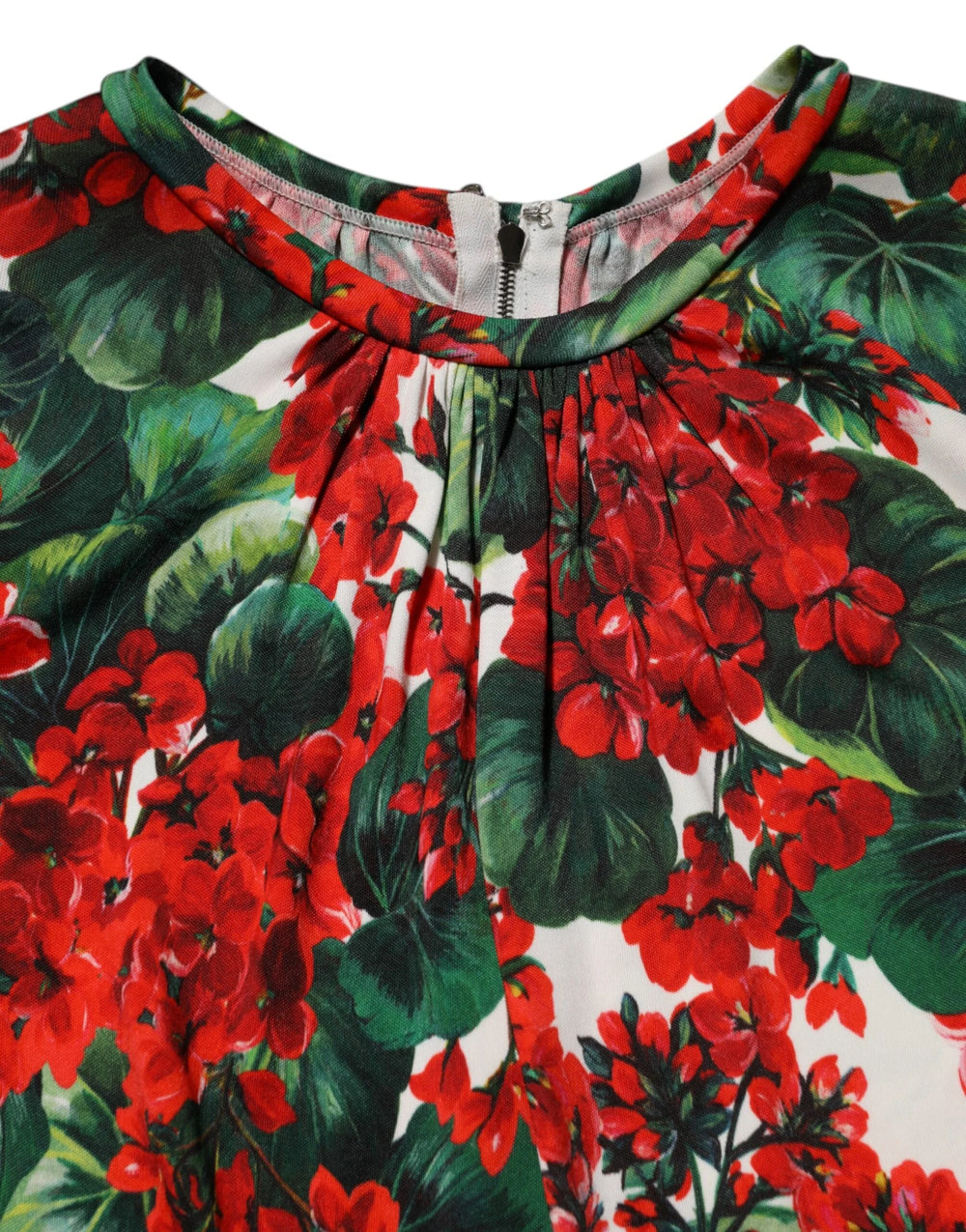 Dolce & Gabbana Multicolor Floral Short Portofino Dress - Dresses