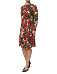 Dolce & Gabbana Multicolor Floral Short Portofino Dress - Dresses