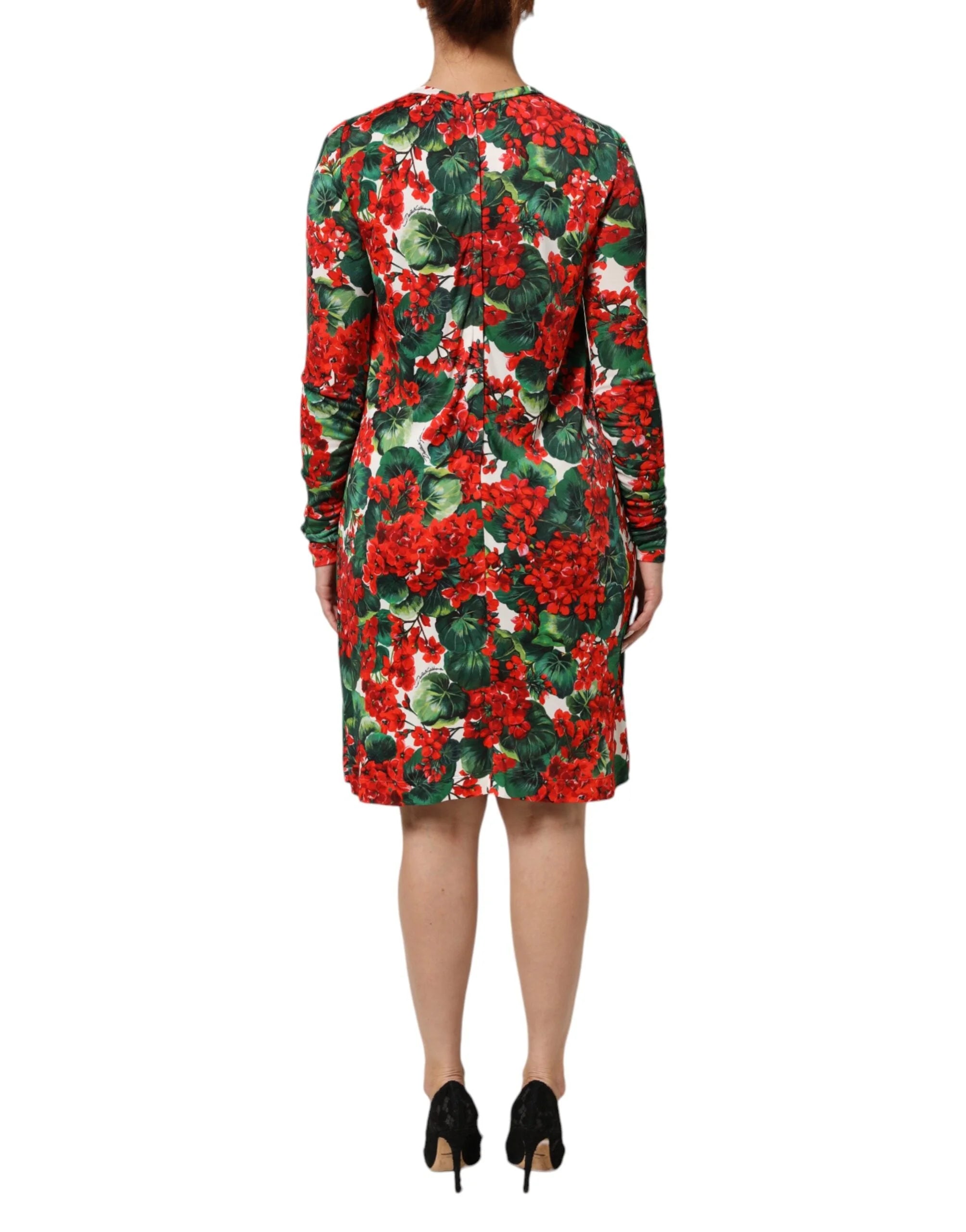 Dolce & Gabbana Multicolor Floral Short Portofino Dress - Dresses
