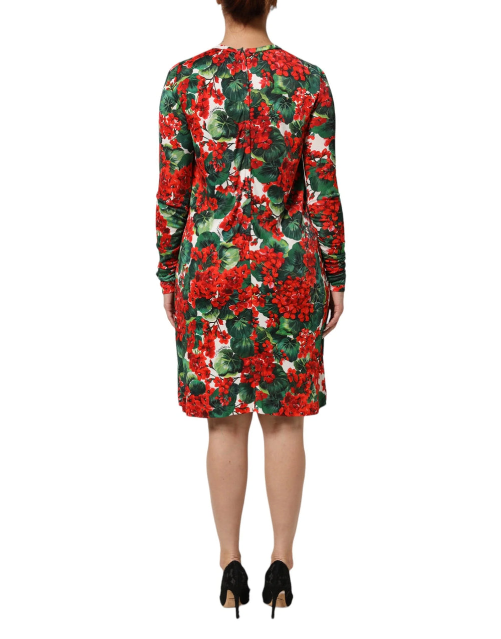 Dolce & Gabbana Multicolor Floral Short Portofino Dress - Dresses