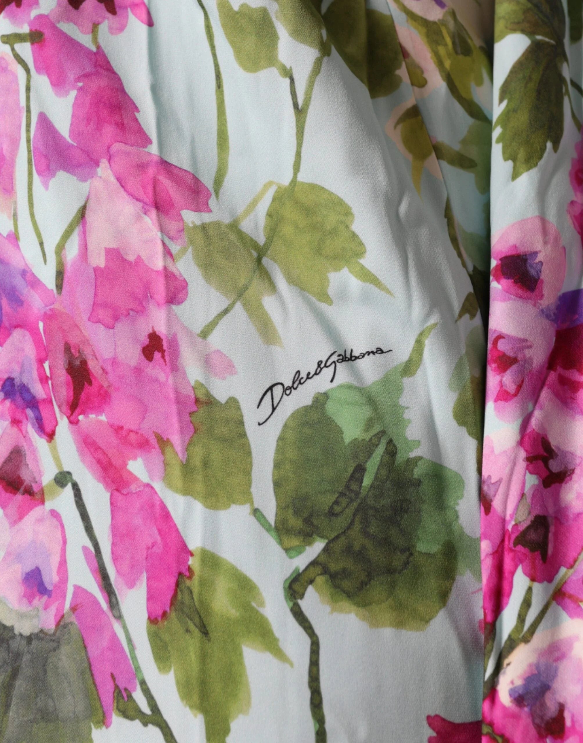 Dolce & Gabbana Multicolor Floral Silk Stretch Wrap Dress - IT42|M - Dresses