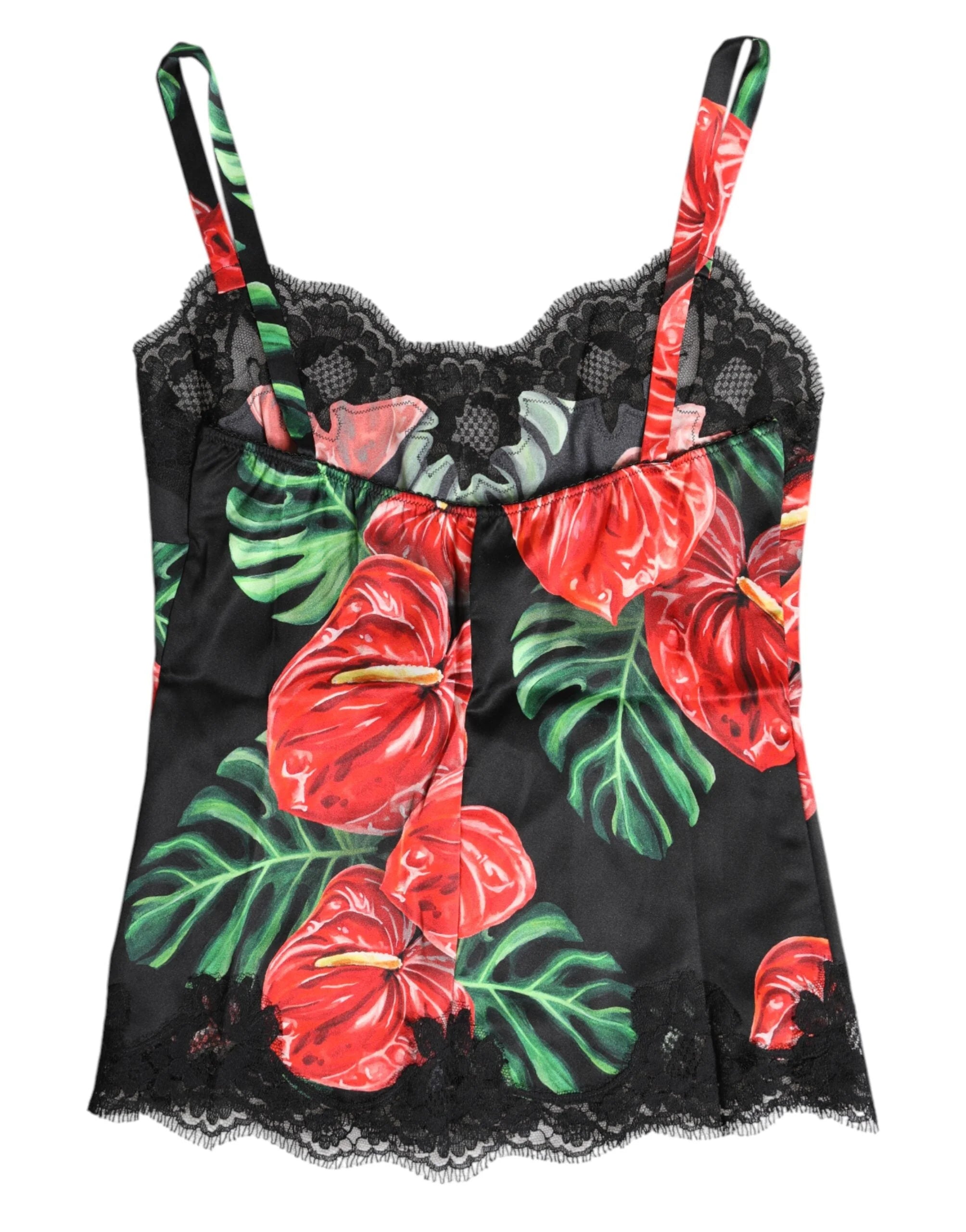 Dolce & Gabbana Multicolor Floral Silk Tank Lingerie Underwear - IT1 | XS - Camisoles