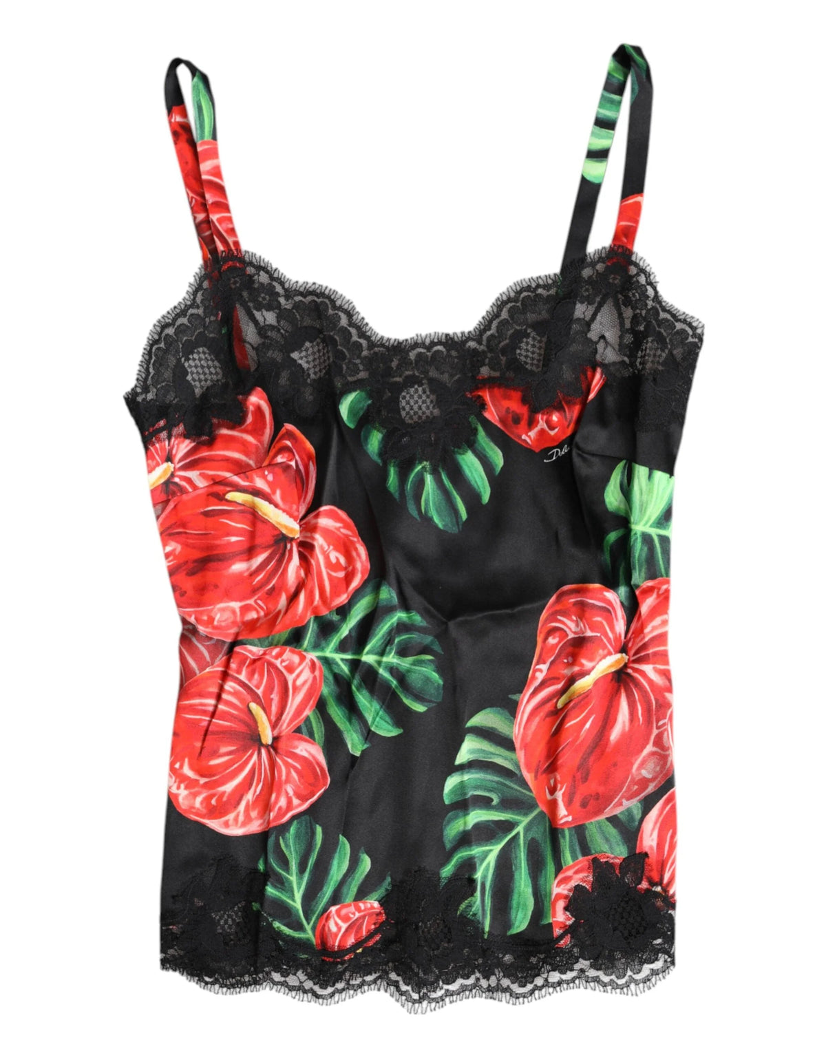 Dolce & Gabbana Multicolor Floral Silk Tank Lingerie Underwear - IT1 | XS - Camisoles