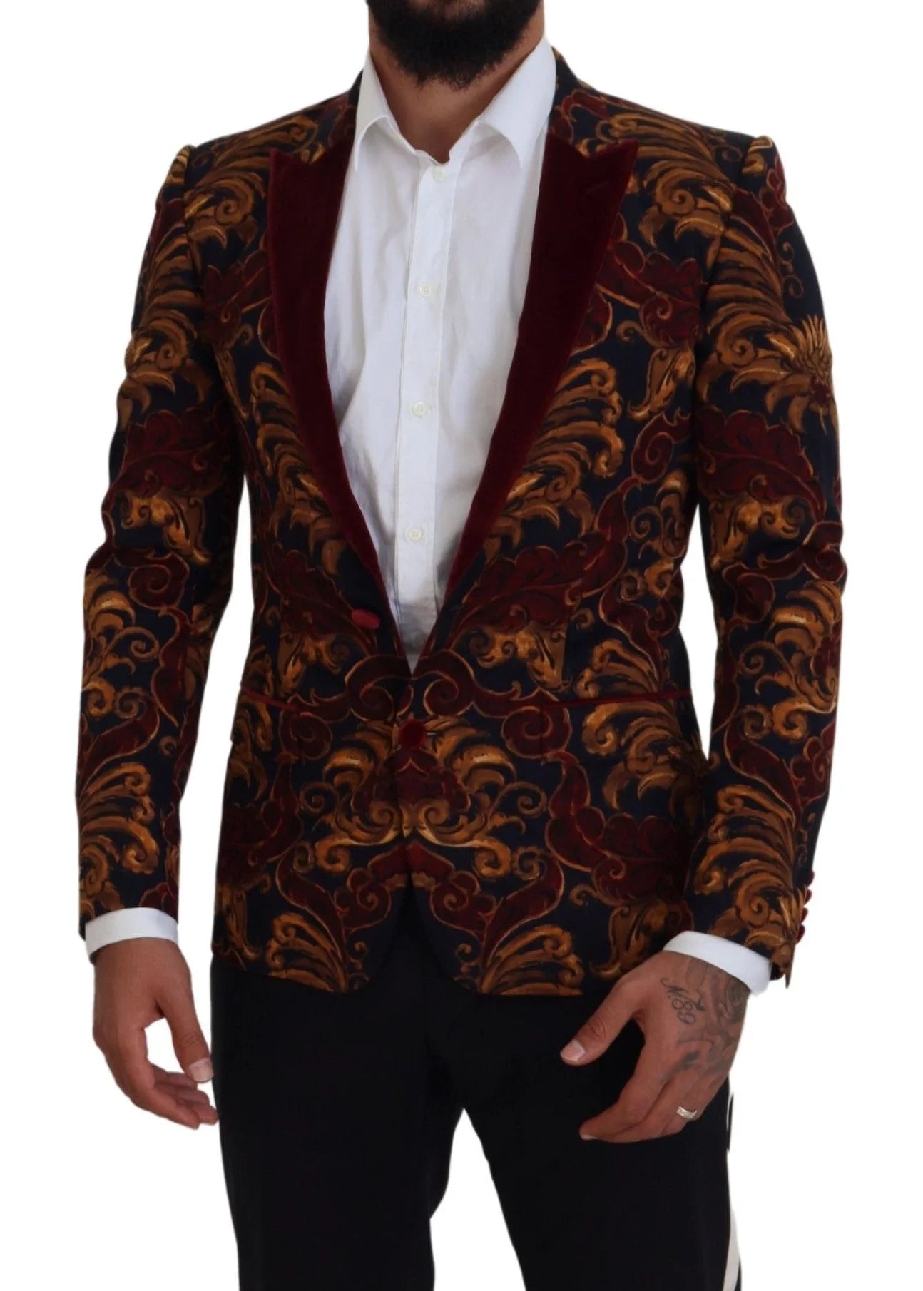 Dolce & Gabbana Multicolor Floral Single Breasted Martini Blazer - IT46 | S - Sport Jackets