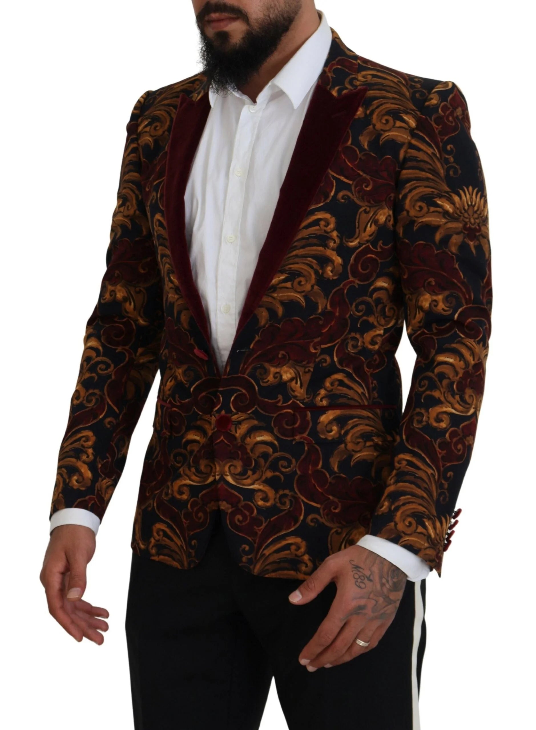 Dolce & Gabbana Multicolor Floral Single Breasted Martini Blazer - IT46 | S - Sport Jackets