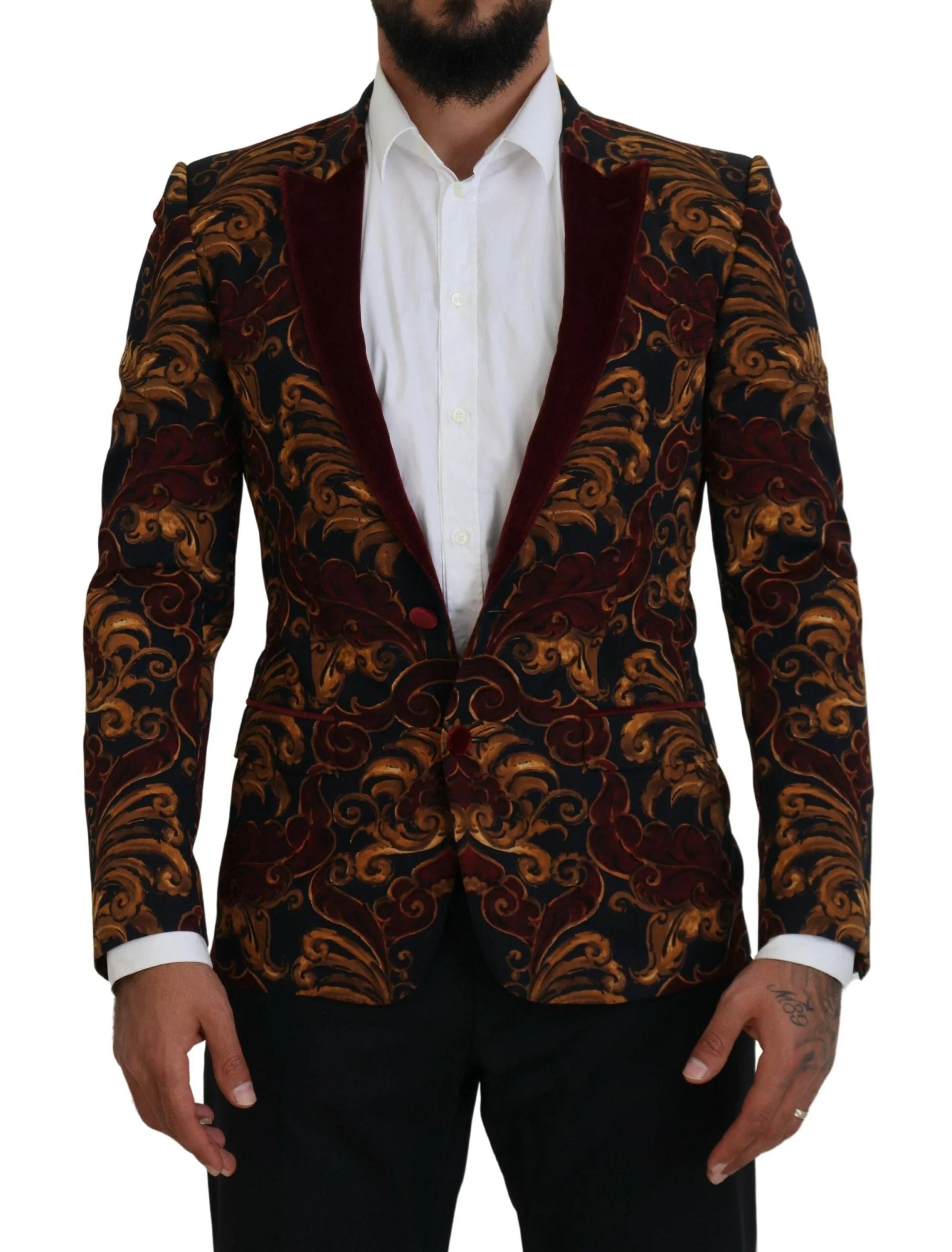 Dolce & Gabbana Multicolor Floral Single Breasted Martini Blazer - IT46 | S - Sport Jackets