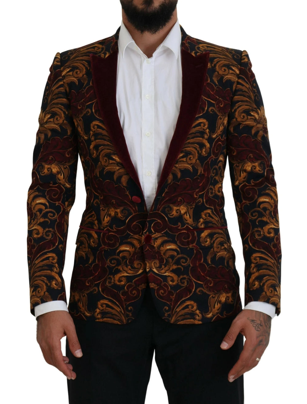 Dolce & Gabbana Multicolor Floral Single Breasted Martini Blazer - IT46 | S - Sport Jackets