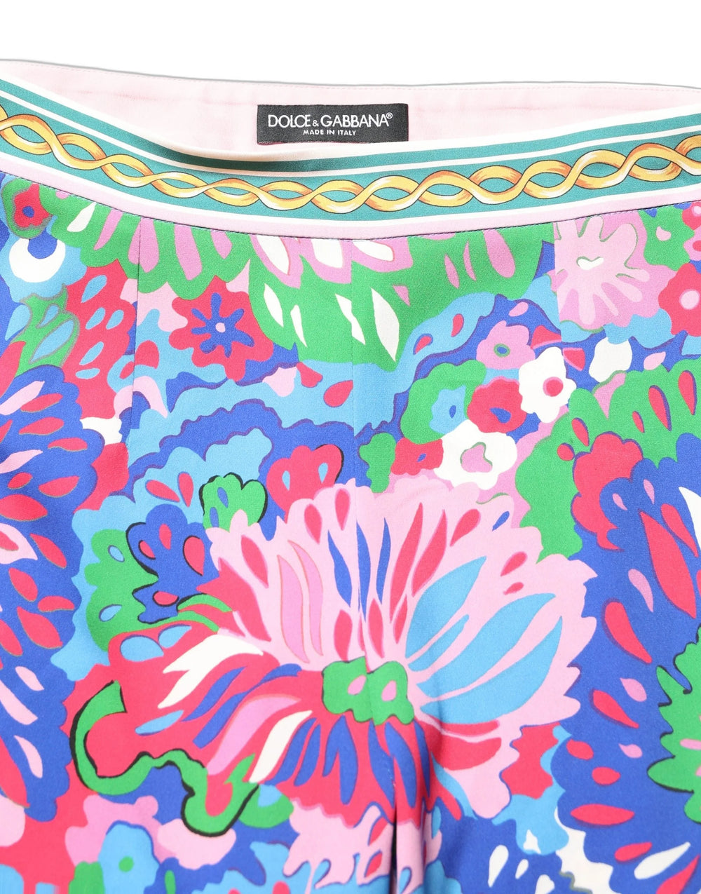 Dolce & Gabbana Multicolor Floral Stretch Jersey Leggings Pants - IT38 | XS