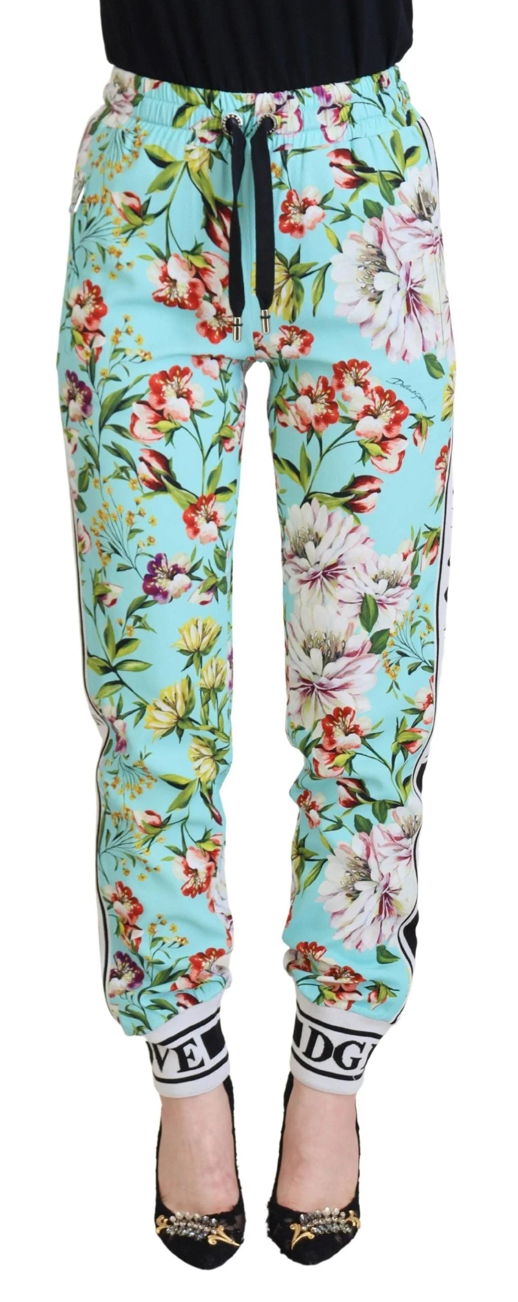 Dolce & Gabbana Multicolor Floral Sweatpants Pants - IT36|XXS - Sweatpants