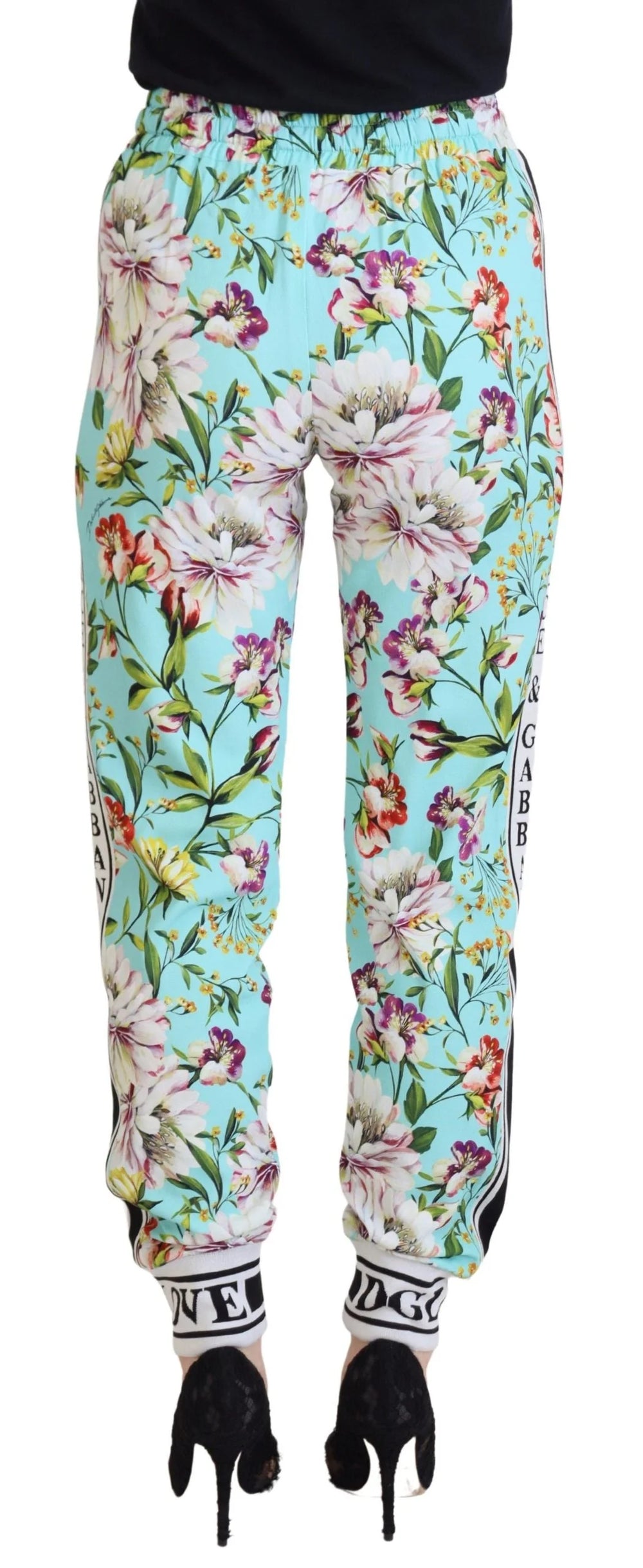 Dolce & Gabbana Multicolor Floral Sweatpants Pants - IT36|XXS - Sweatpants