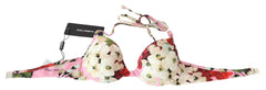 Dolce & Gabbana Multicolor Floral Swimsuit Beachwear Bikini Tops - IT1 | XS - Swimwear Tops