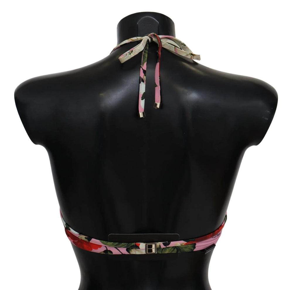 Dolce & Gabbana Multicolor Floral Swimsuit Beachwear Bikini Tops - IT1 | XS - Swimwear Tops