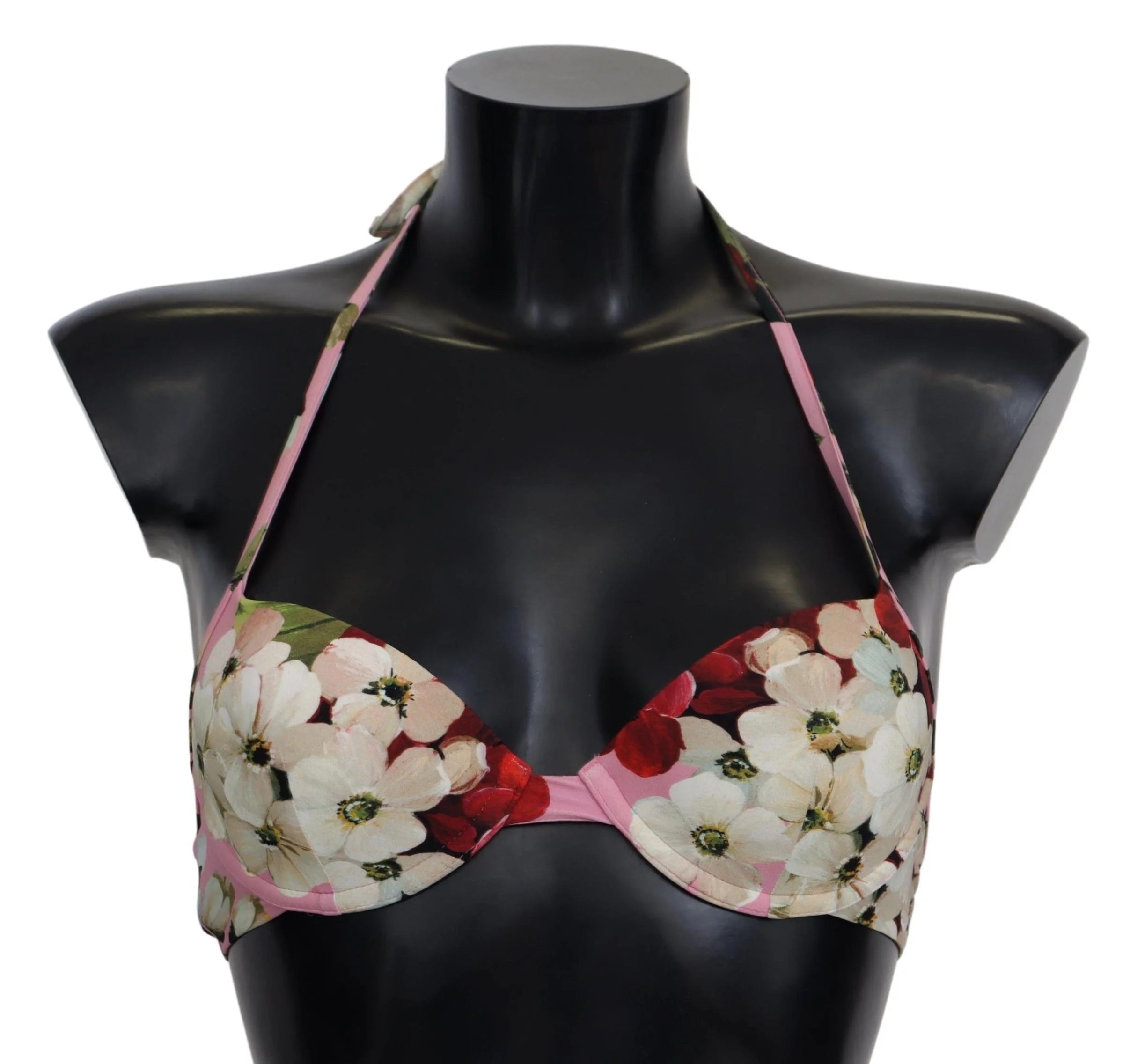 Dolce & Gabbana Multicolor Floral Swimsuit Beachwear Bikini Tops - IT1 | XS