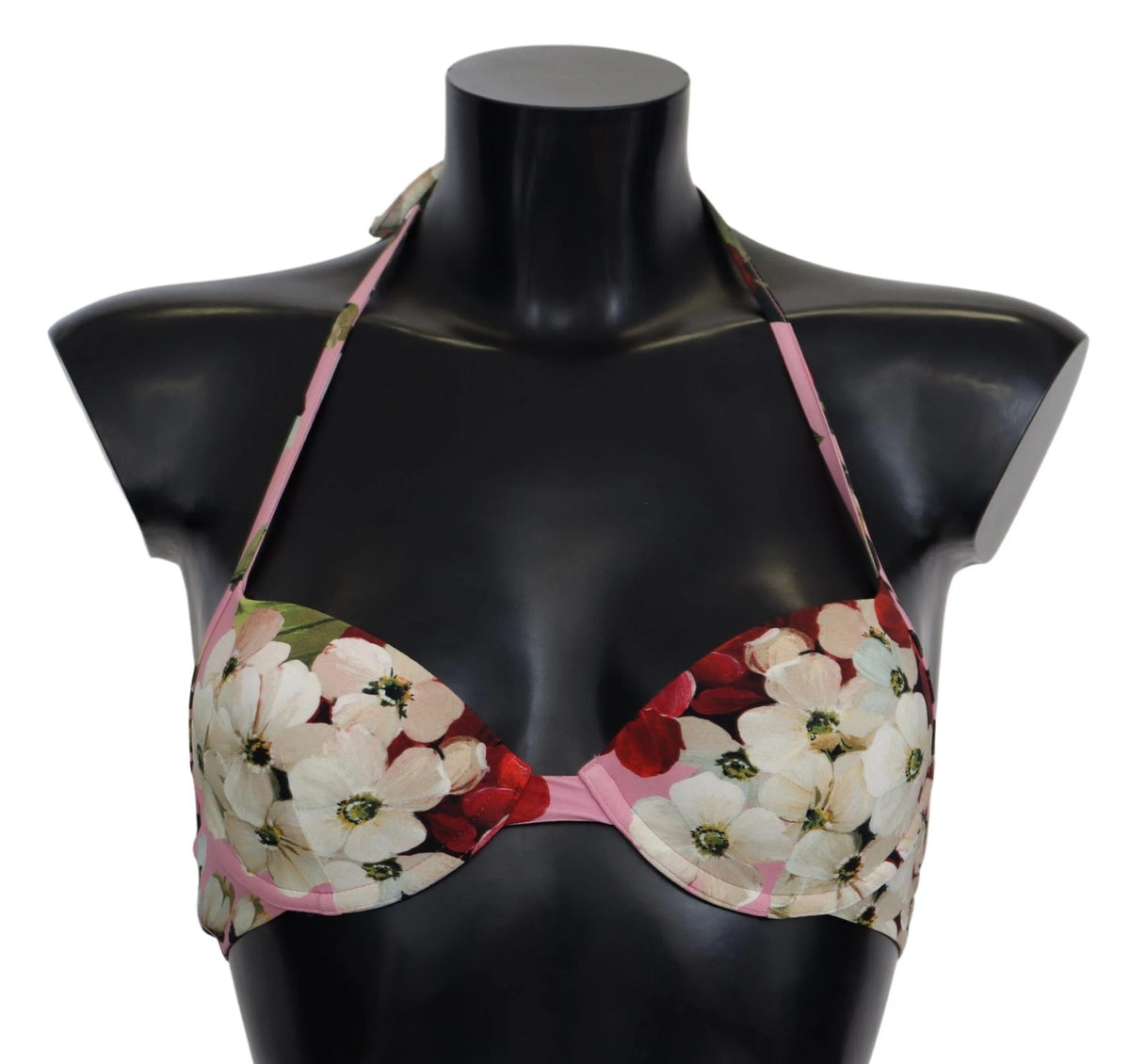 Dolce & Gabbana Multicolor Floral Swimsuit Beachwear Bikini Tops - IT1 | XS