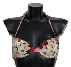 Dolce & Gabbana Multicolor Floral Swimsuit Beachwear Bikini Tops - IT1 | XS