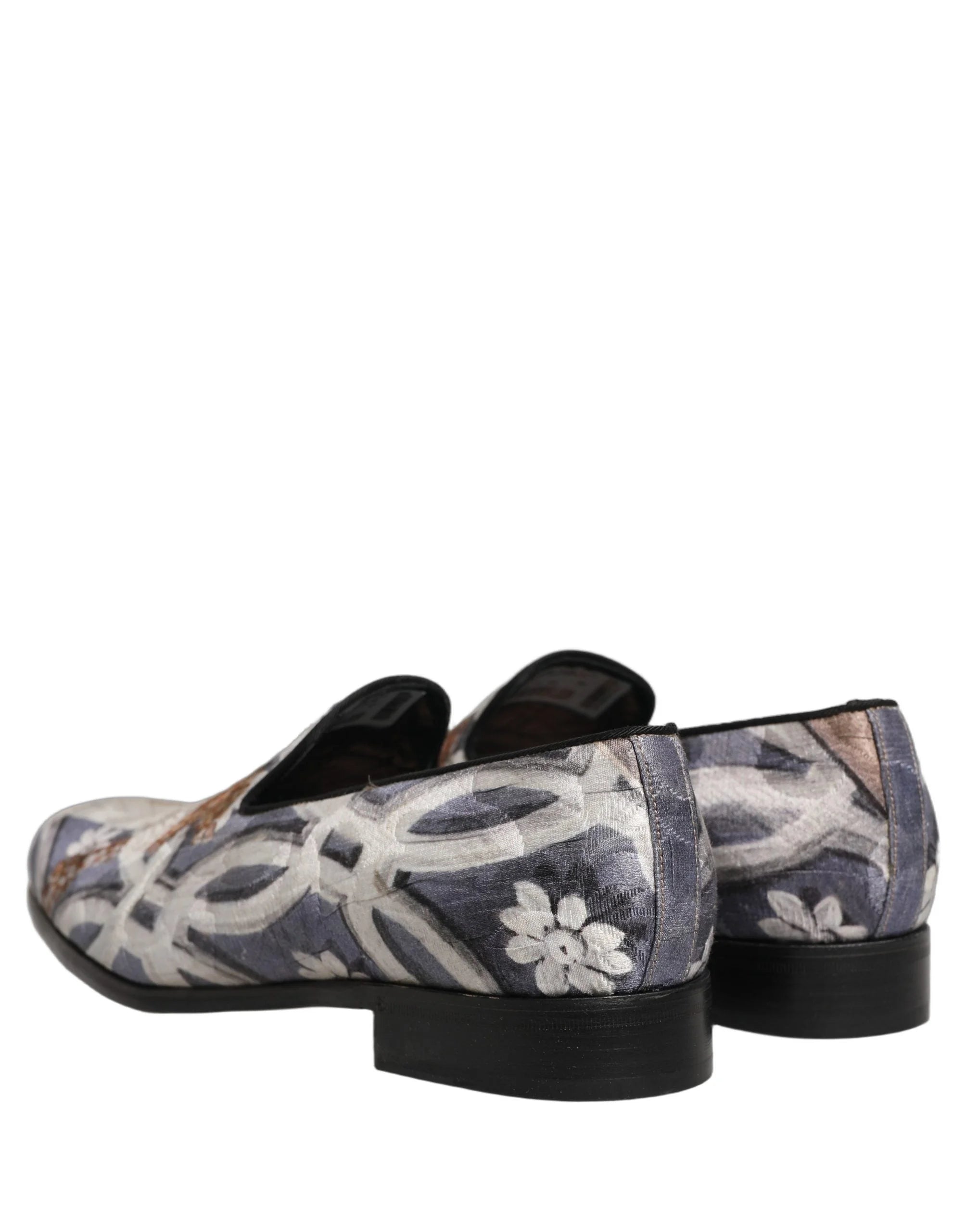 Dolce & Gabbana Multicolor Floral Tapestry Embroidery Loafer Shoes - EU44/US11
